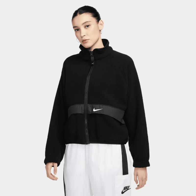Nike Women's Sportswear Essential Jacket Black / White sold by JD Sports