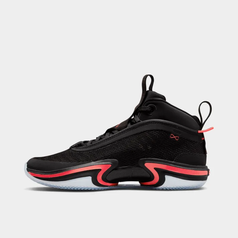 Jordan 36 Black / Infrared 23 sold by JD Sports
