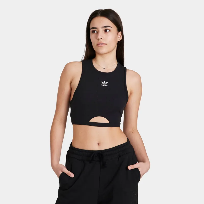 adidas Originals Women's Adicolor Essentials Rib Tank Top / Black sold by JD Sports