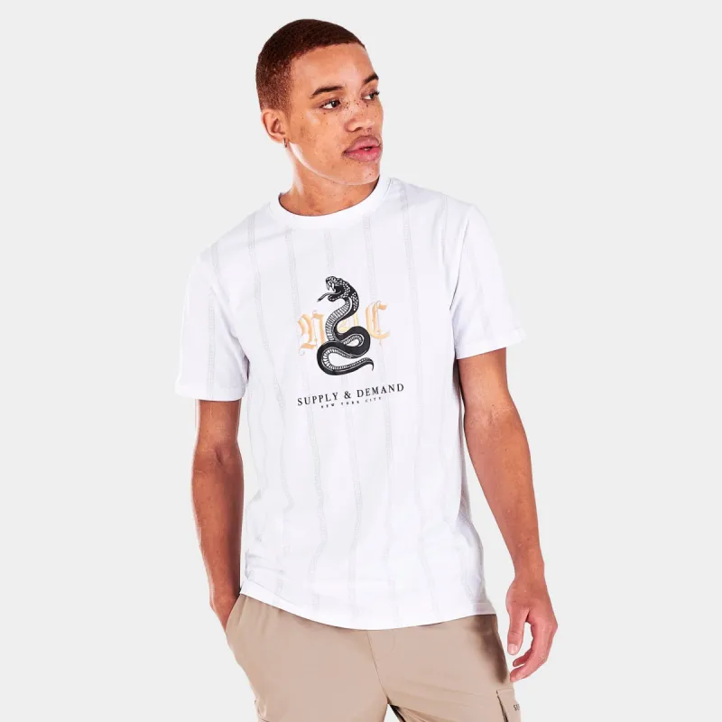 Supply & Demand Slither Graphic Print T-shirt / White sold by JD Sports