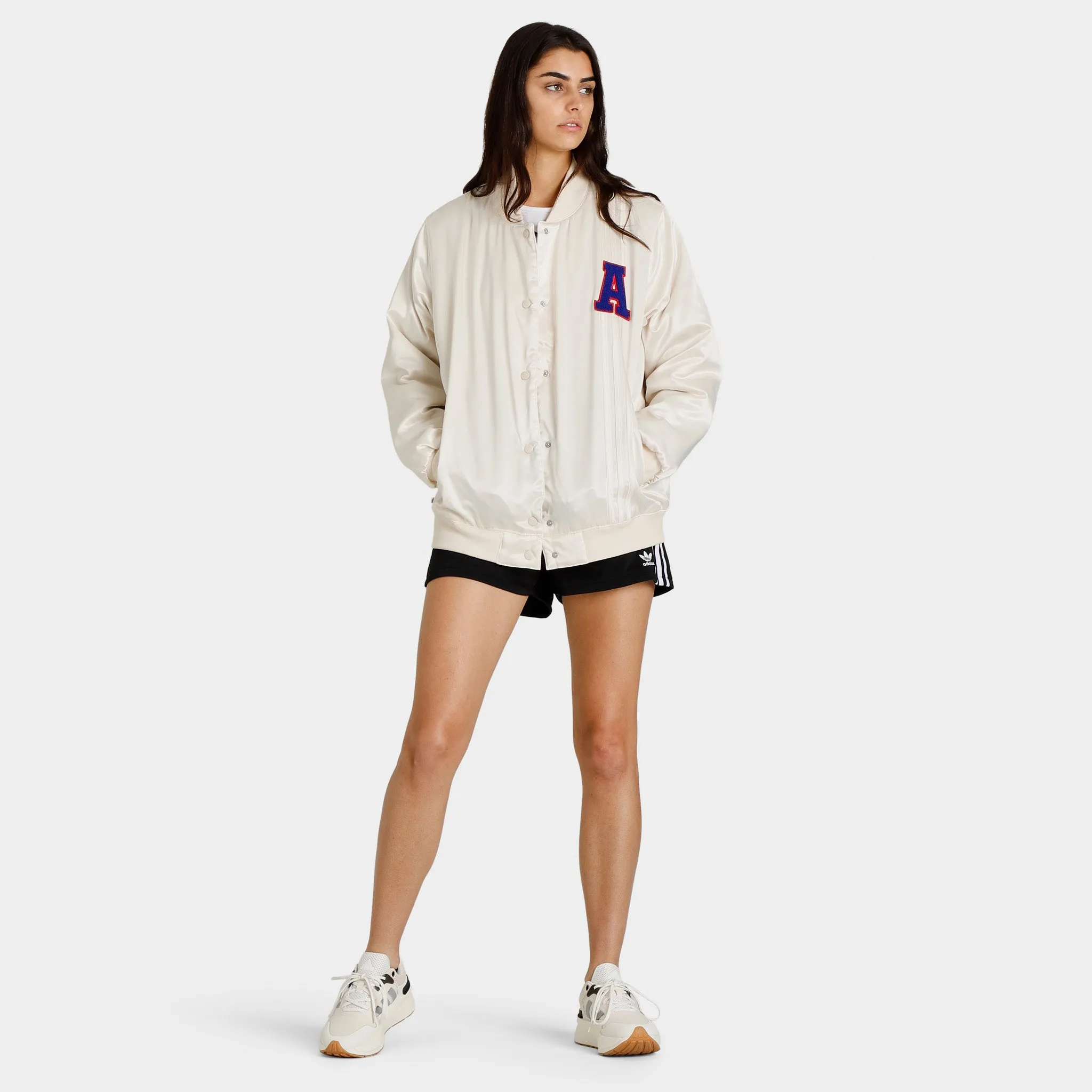 adidas Originals Women's Satin Collegiate Jacket / Wonder White sold by JD Sports product image thumbnail 5