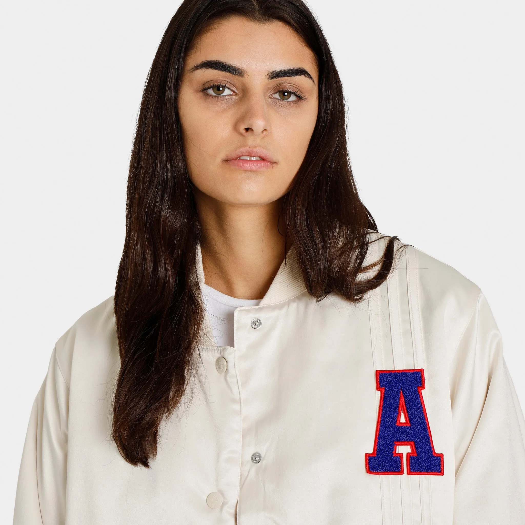 adidas Originals Women's Satin Collegiate Jacket / Wonder White sold by JD Sports product image thumbnail 3