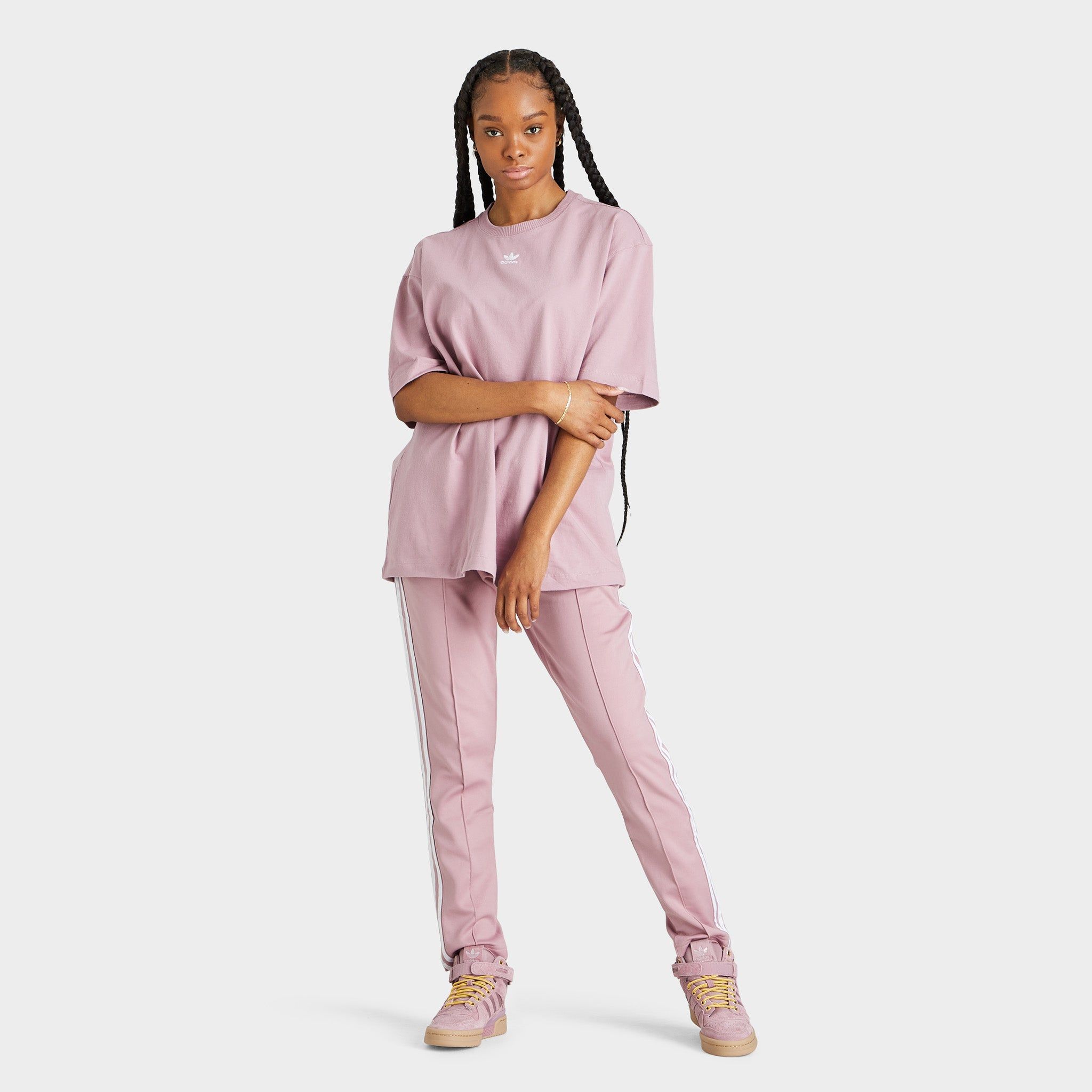 adidas Originals Women’s Loungewear Adicolor Essentials T-shirt / Magic Mauve sold by JD Sports product image thumbnail 5