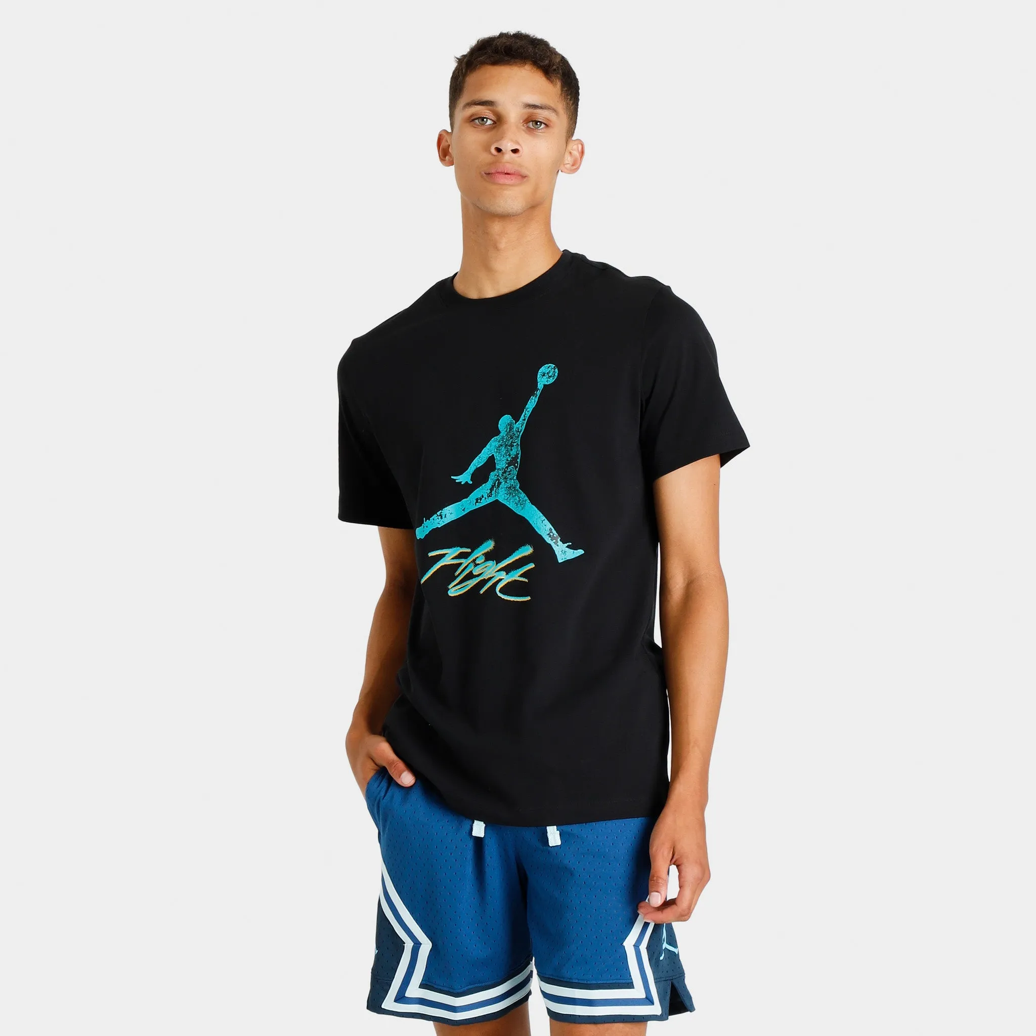 Jordan Essentials Jumpman T-shirt Black / New Emerald - Taxi sold by JD Sports