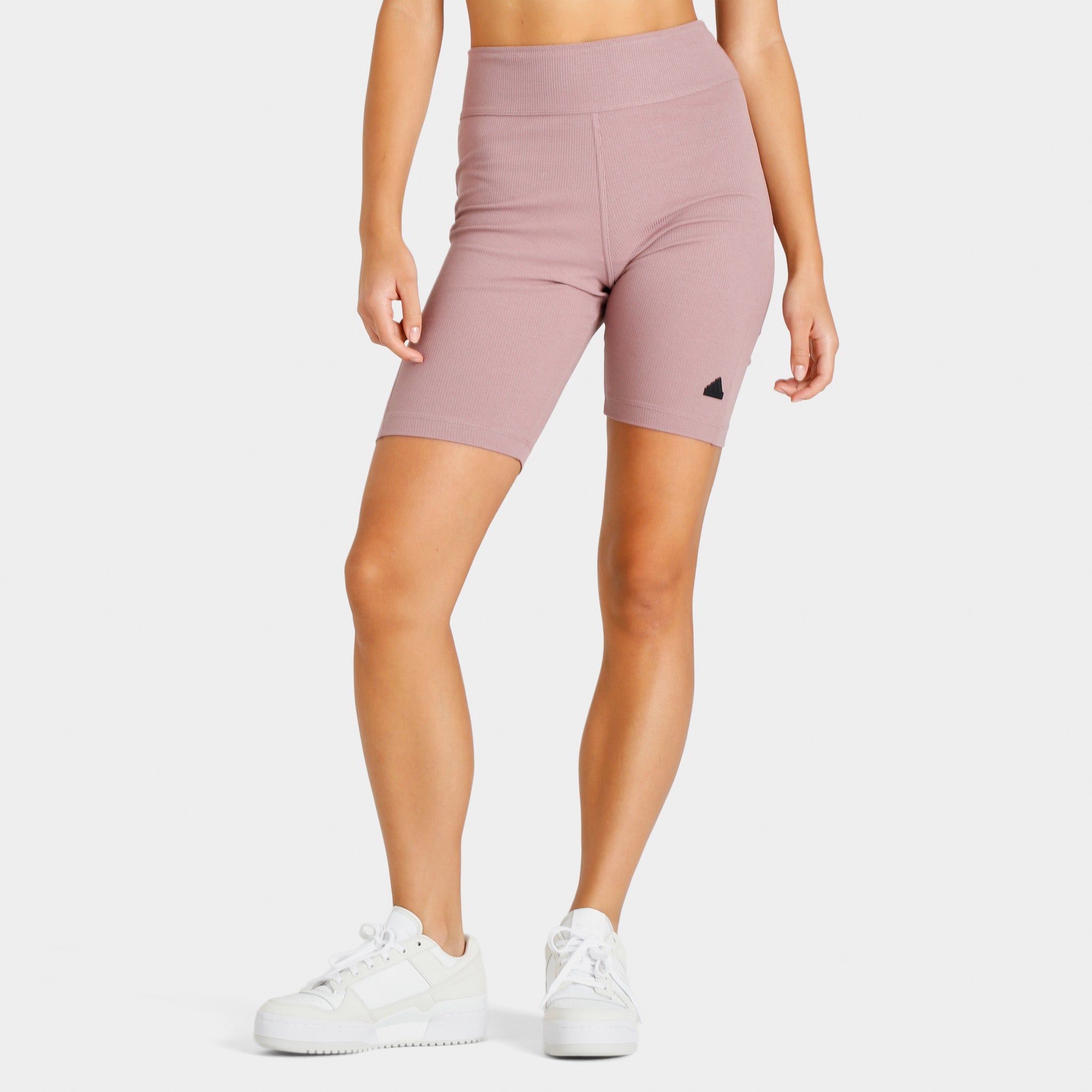 adidas Women's Rib Biker Shorts Purple / Black sold by JD Sports