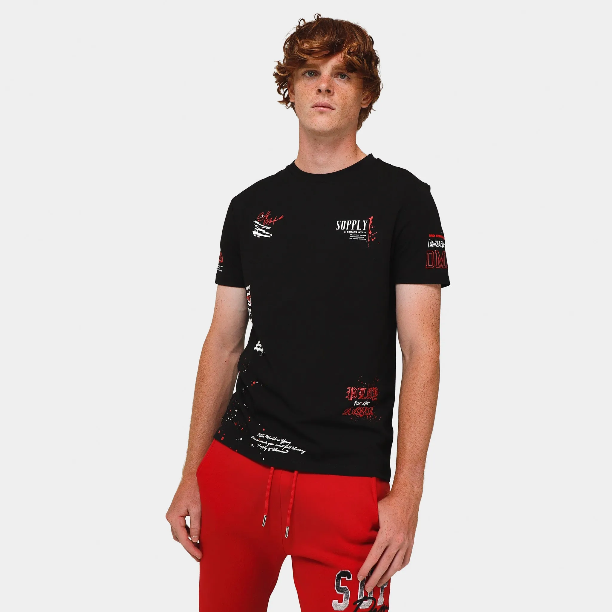 Supply & Demand Sprawl T-Shirt / Black sold by JD Sports