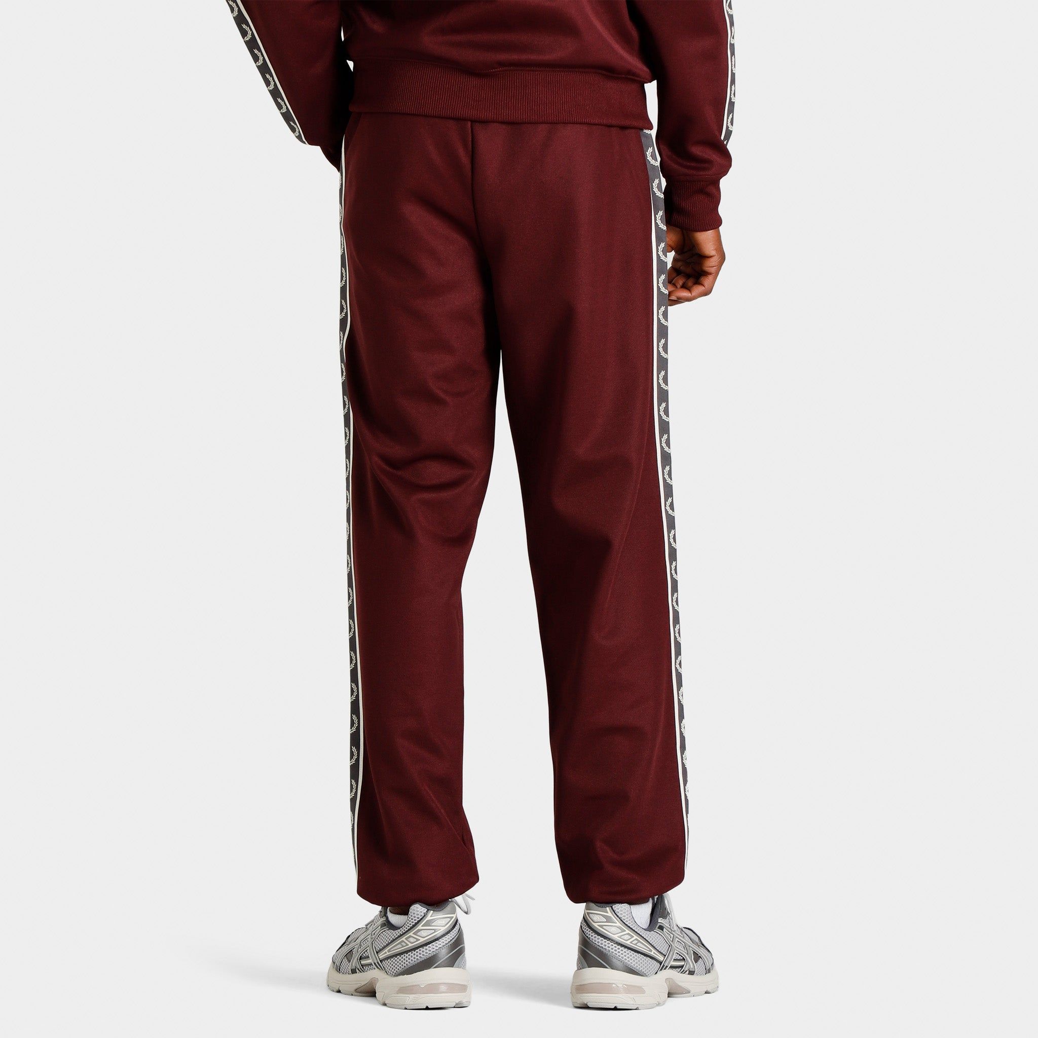 Fred Perry Taped Track Pants Oxblood / Gunmental sold by JD Sports product image thumbnail 2