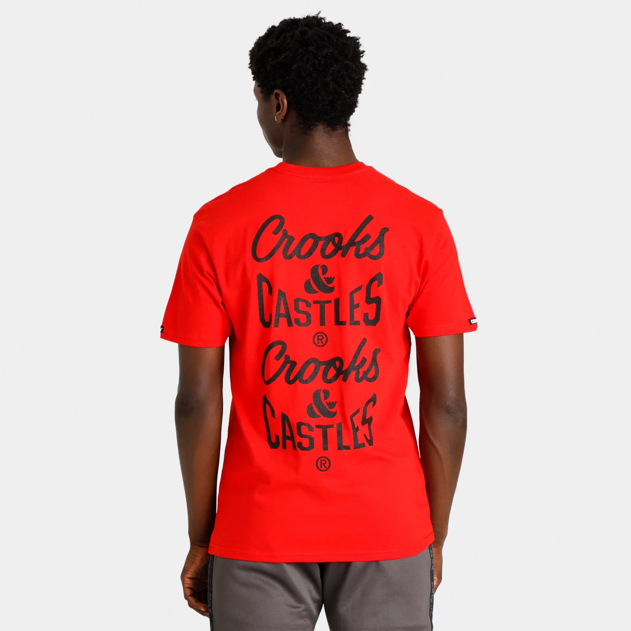 Crooks & Castles Reverse Core Logo T-shirt / Red sold by JD Sports product image thumbnail 2