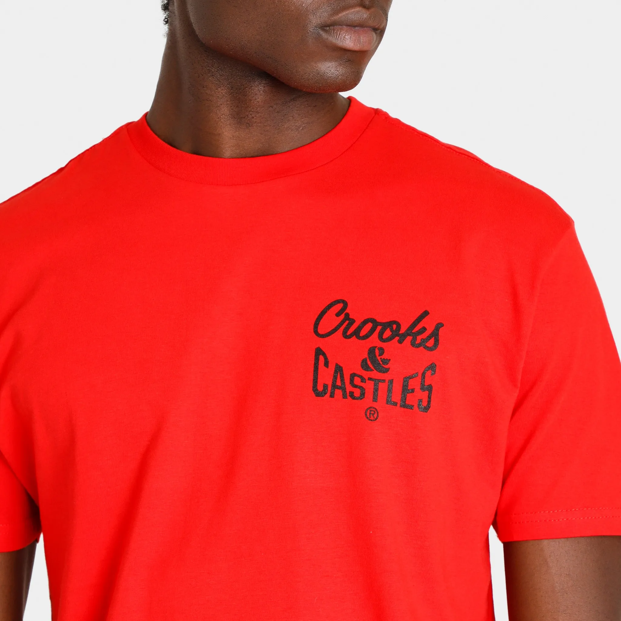 Crooks & Castles Reverse Core Logo T-shirt / Red sold by JD Sports product image thumbnail 5