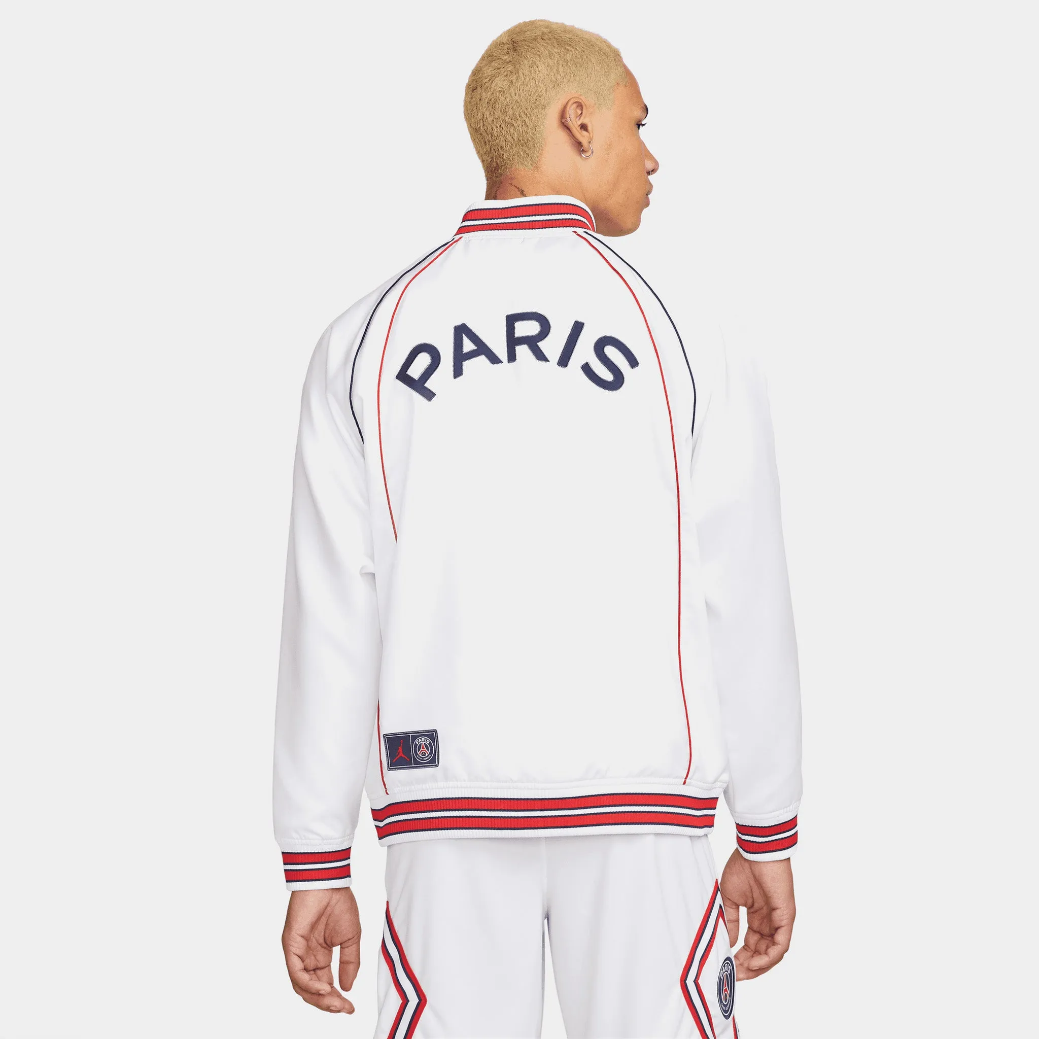 Jordan Paris Saint-Germaine Club Anthem Jacket White / University Red - Midnight Navy sold by JD Sports product image thumbnail 2