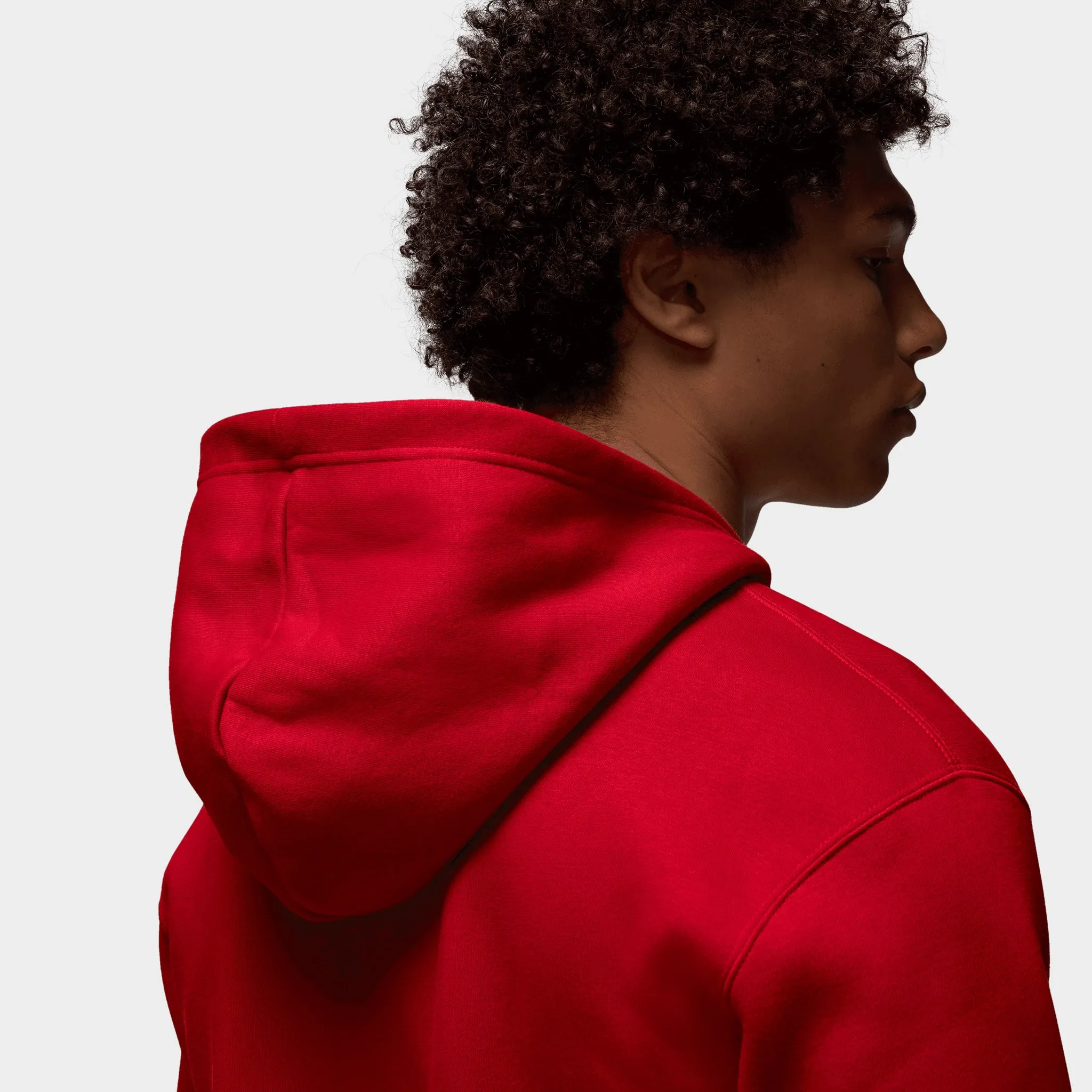 Jordan Brooklyn Fleece Pullover Hoodie Gym Red / White sold by JD Sports product image thumbnail 4