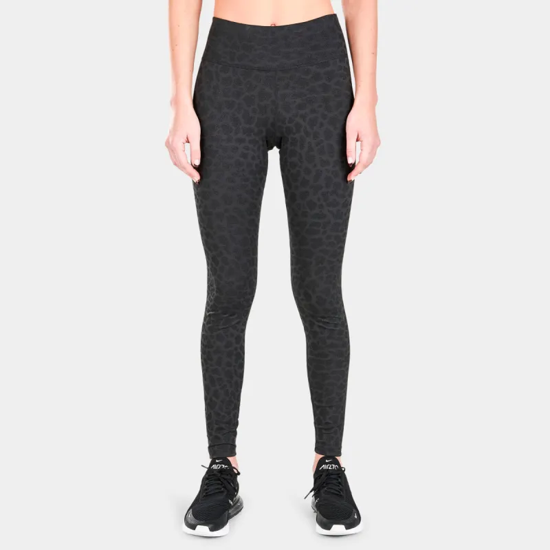 Nike Women's Dri-FIT One Mid-Rise Printed Tights Off Noir / White sold by JD Sports