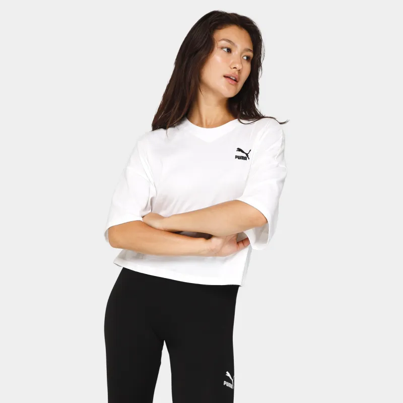 Puma Women's Classics Oversized T-shirt / Puma White sold by JD Sports