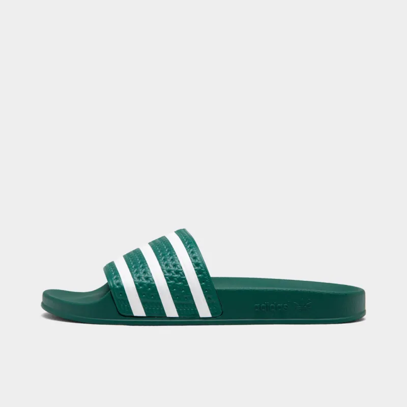 adidas Originals Adilette Slides Collegiate Green / Cloud White - Collegiate Green sold by JD Sports