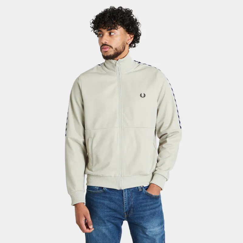 Fred Perry Panelled Taped Track Jacket / Light Oyster made by Fred Perry