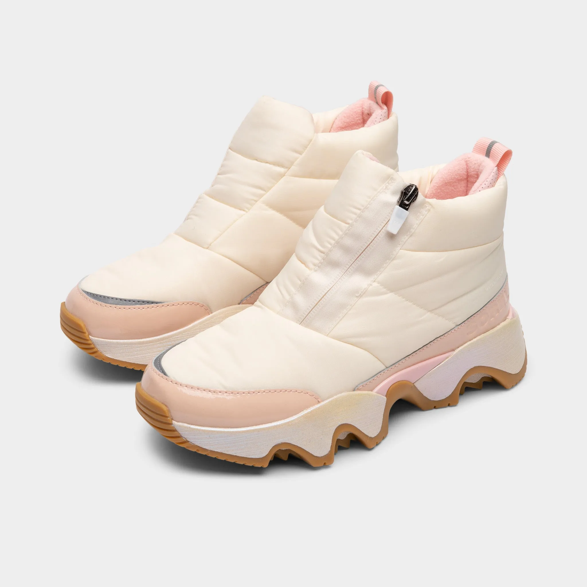 Sorel Women's Kinetic Impact Puffy Zip Boot Chalk / Vintage Pink sold by JD Sports product image thumbnail 2