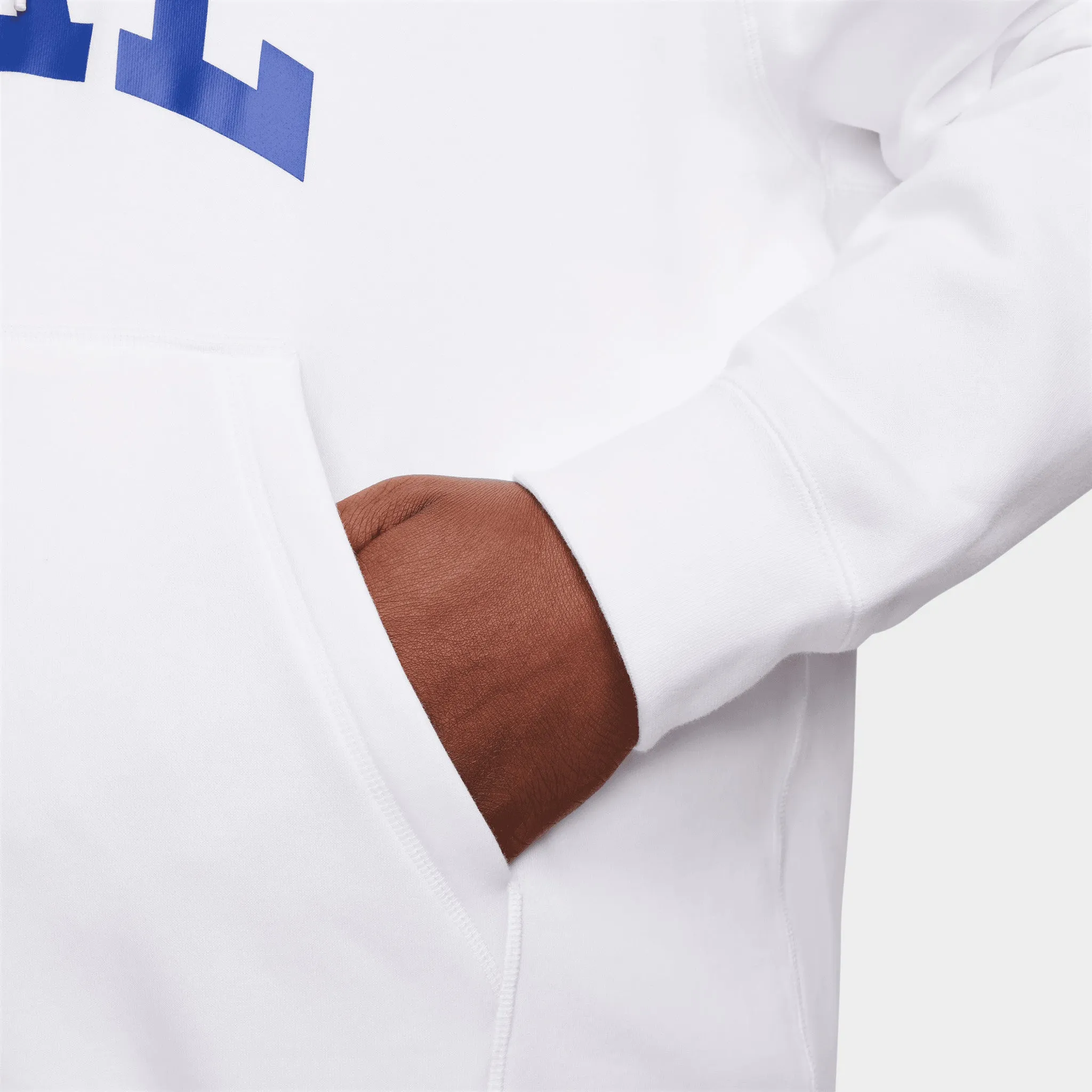 Nike Sportswear Club Fleece Arch Pullover Hoodie White / Safety Orange sold by JD Sports product image thumbnail 5