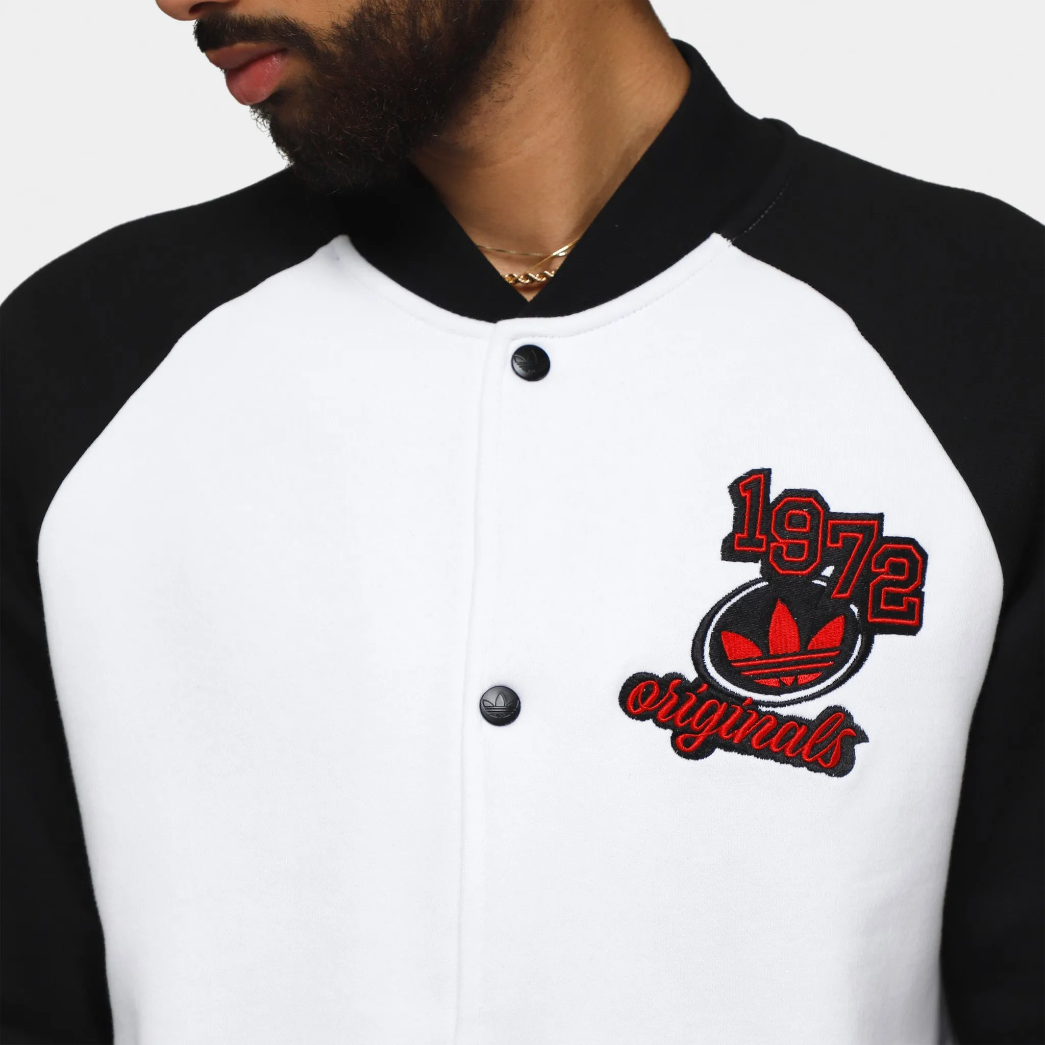 adidas Originals Varsity Jacket White / Black sold by JD Sports product image thumbnail 4