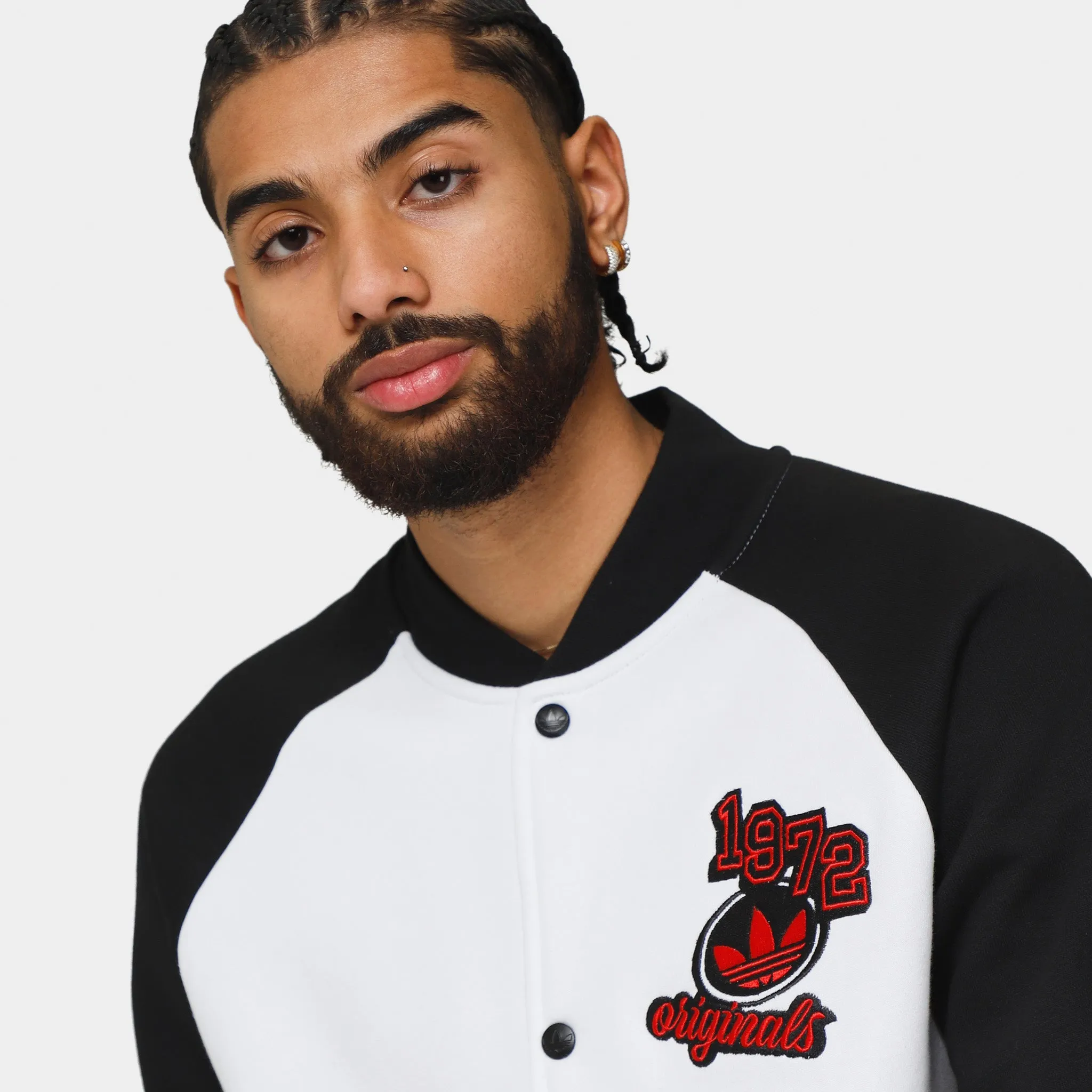 adidas Originals Varsity Jacket White / Black sold by JD Sports product image thumbnail 3