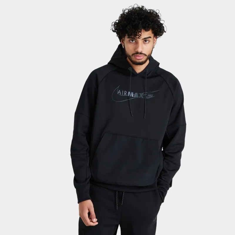 Nike Sportswear Air Max Fleece Pullover Hoodie Black / Black - Black sold by JD Sports