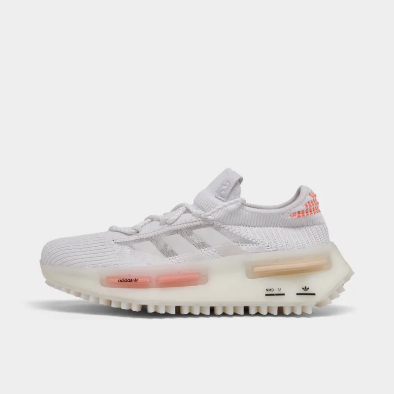 adidas Originals Women's NMD_S1 Cloud White / Off White - Coral Fusion sold by JD Sports