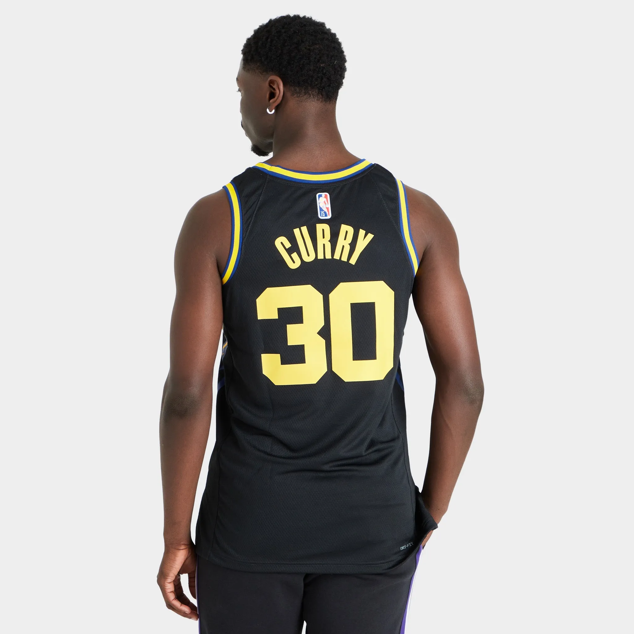 Nike Stephen Curry Golden State Warriors City Edition Jersey '21 / Black sold by JD Sports product image thumbnail 2