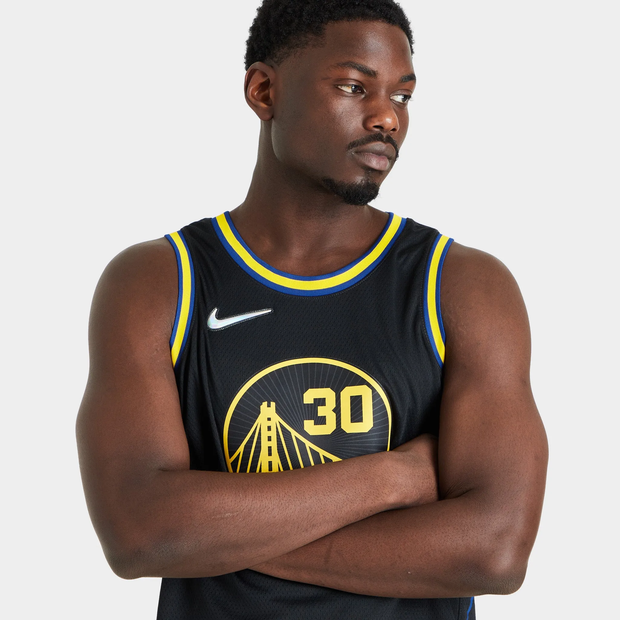 Nike Stephen Curry Golden State Warriors City Edition Jersey '21 / Black sold by JD Sports product image thumbnail 3