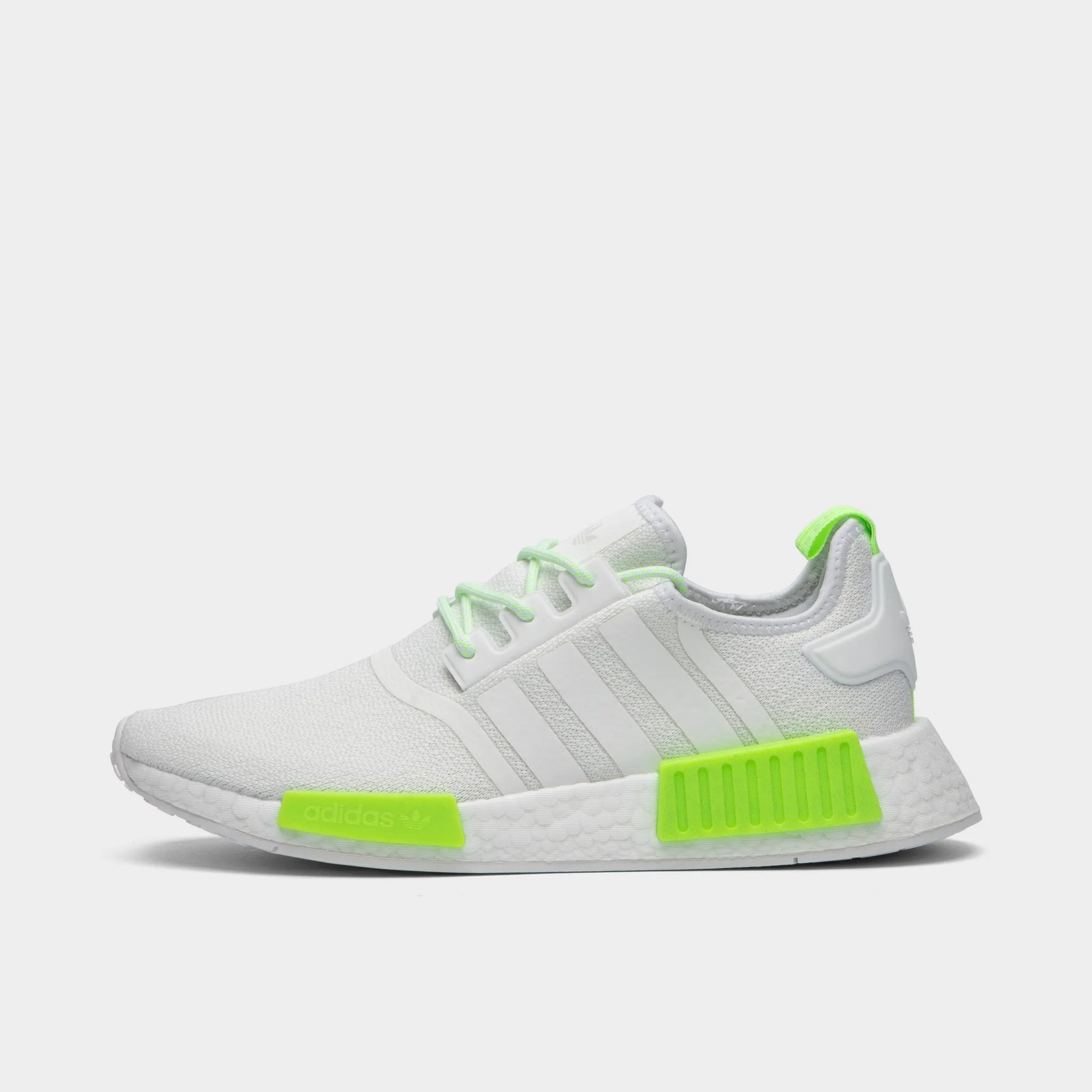 adidas Originals NMD_R1 Crystal White / Cloud White - Solar Green sold by JD Sports