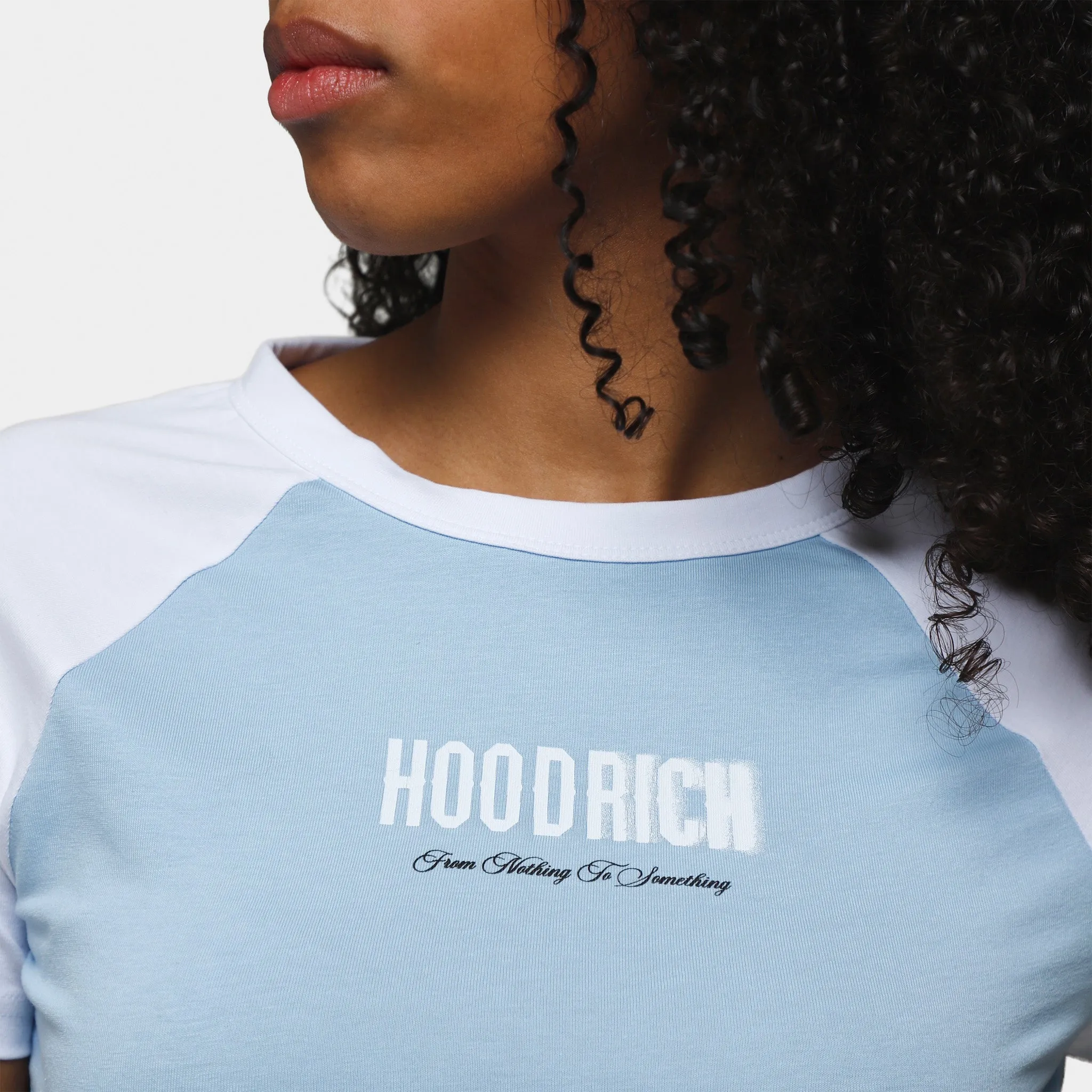 Hoodrich Women's OG Mist Fitted T-shirt Clear Sky / White - Black sold by JD Sports product image thumbnail 4