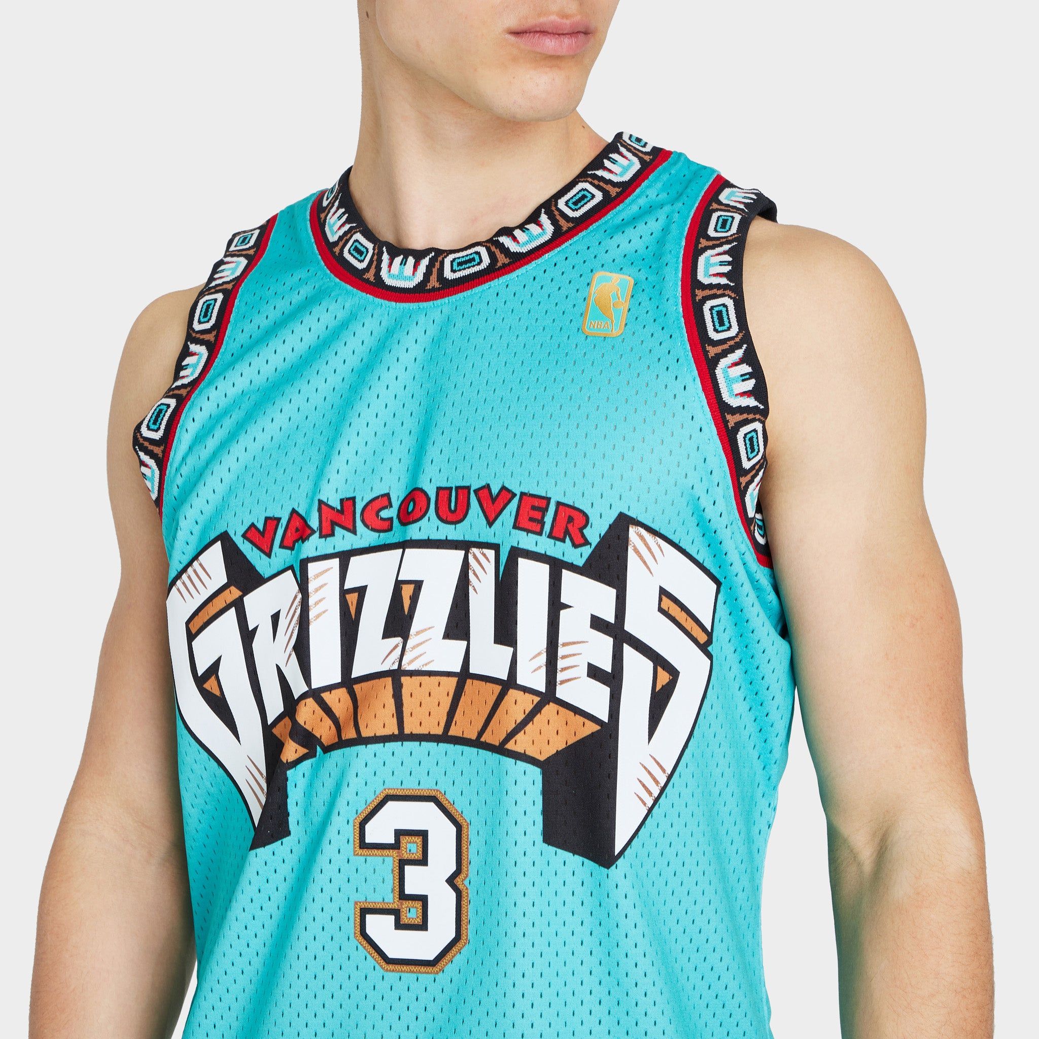 Mitchell & Ness NBA Vancouver Grizzlies Shareef Abdur-Rahim Swingman Jersey / Teal sold by JD Sports product image thumbnail 3