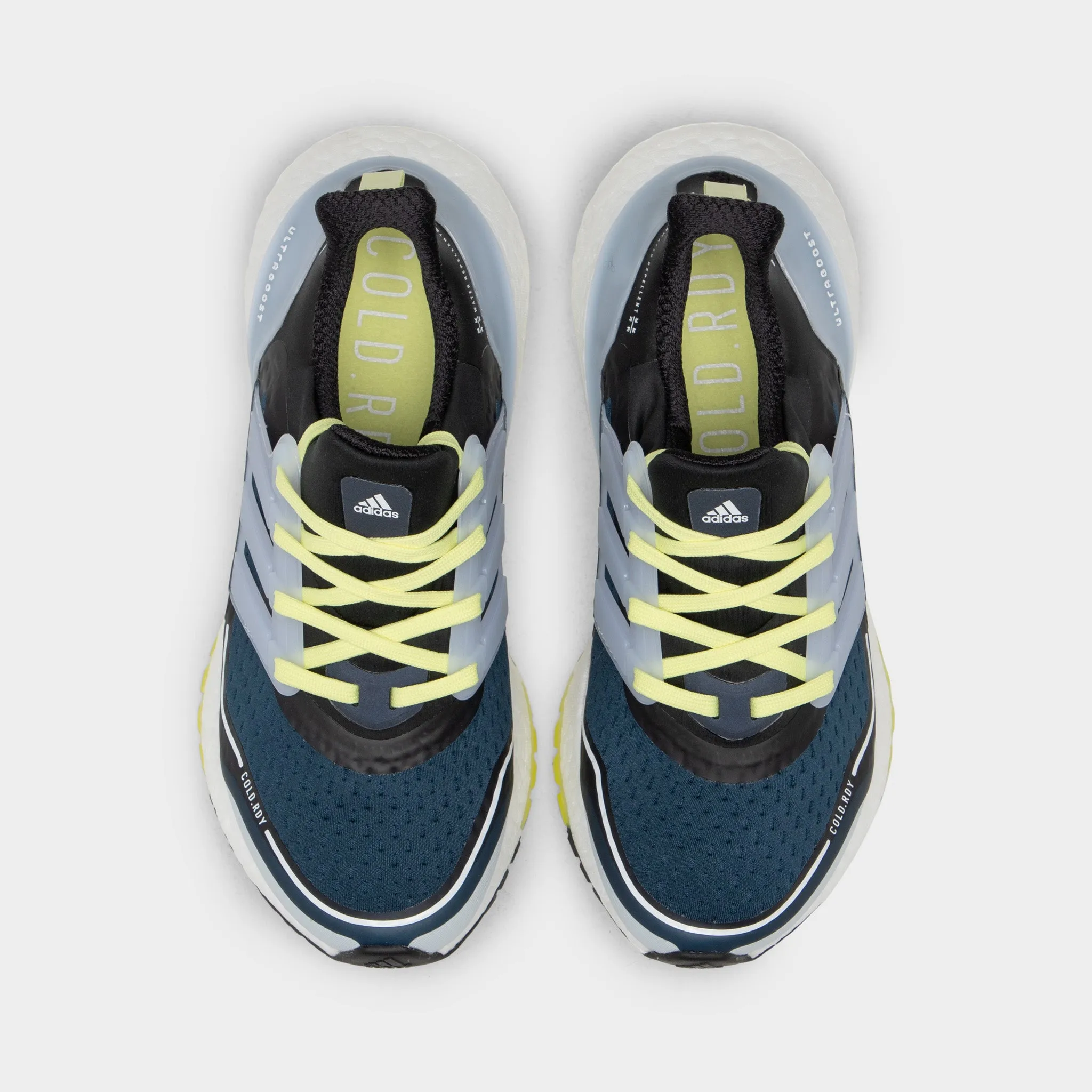 adidas Women's Ultraboost 21 COLD.RDY Crew Navy / Halo Blue - Pulse Yellow sold by JD Sports product image thumbnail 2