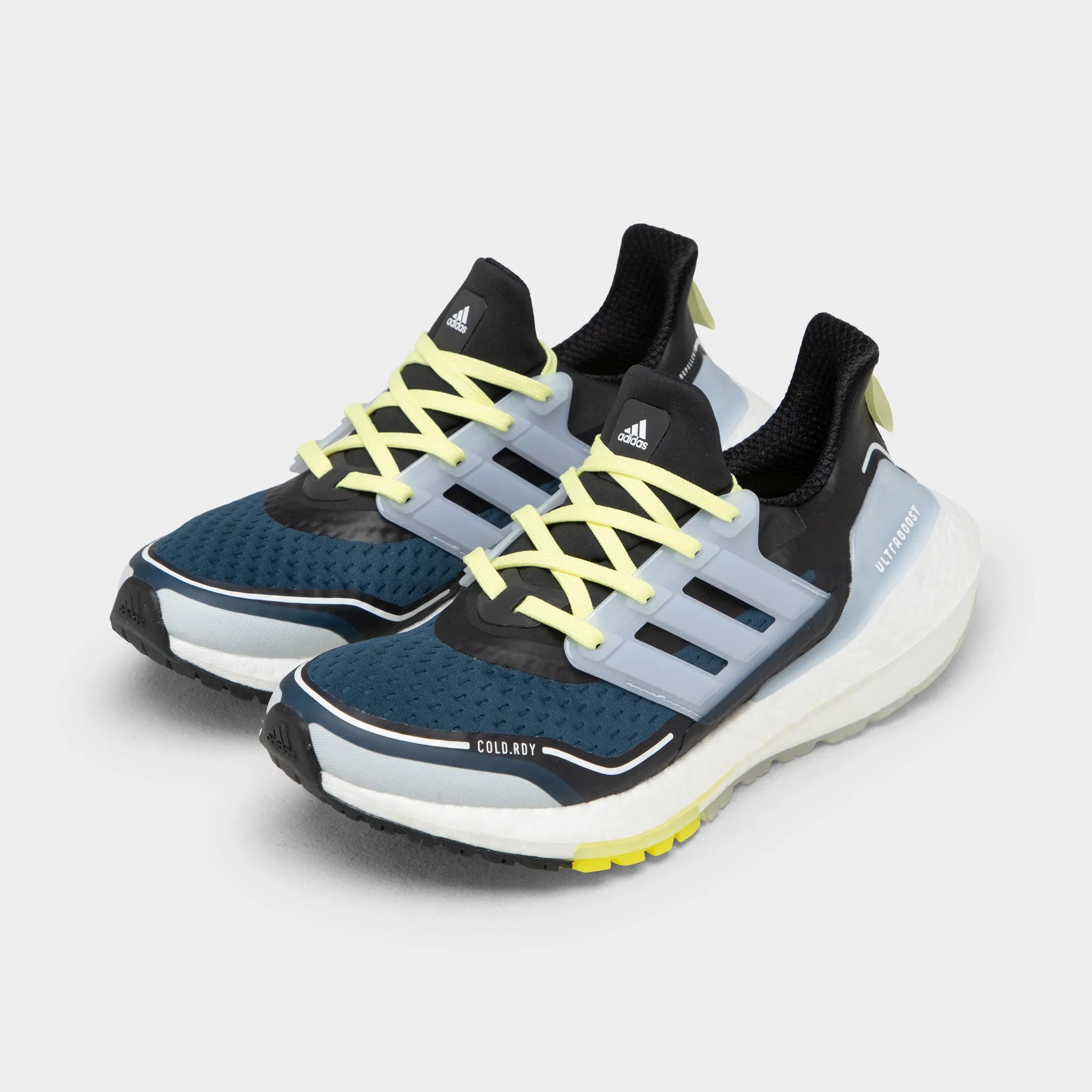adidas Women's Ultraboost 21 COLD.RDY Crew Navy / Halo Blue - Pulse Yellow sold by JD Sports product image thumbnail 5