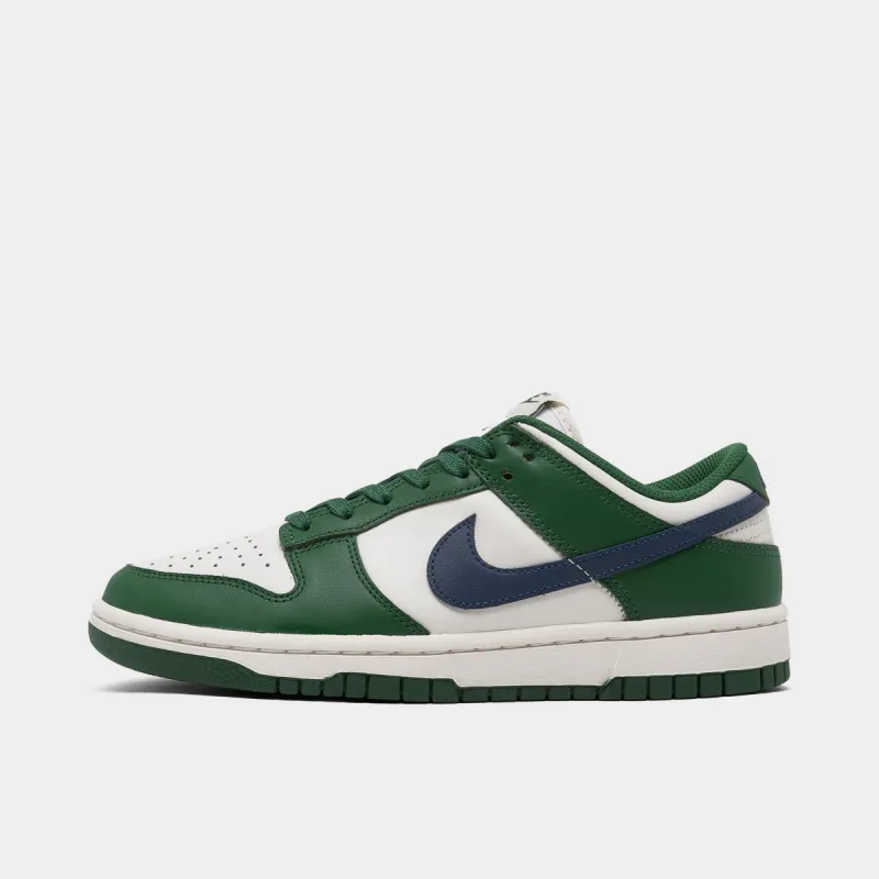 Nike Women's Dunk Low Gorge Green / Phantom - Midnight Navy sold by JD Sports