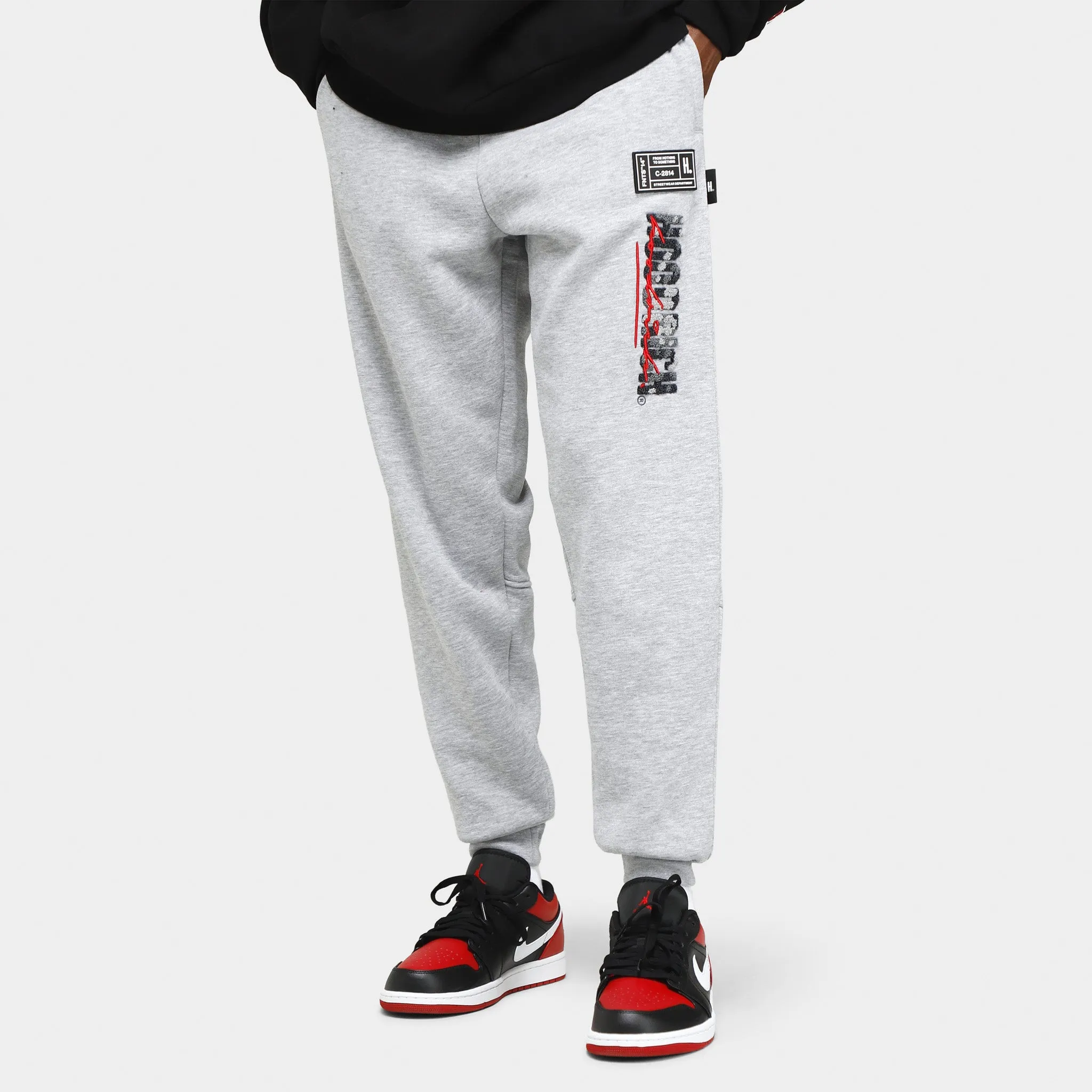 Hoodrich OG Blend V2 Joggers Heather Grey / Black - Red sold by JD Sports