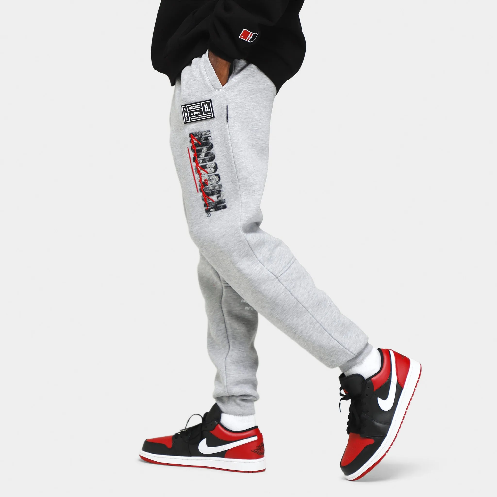 Hoodrich OG Blend V2 Joggers Heather Grey / Black - Red sold by JD Sports product image thumbnail 4