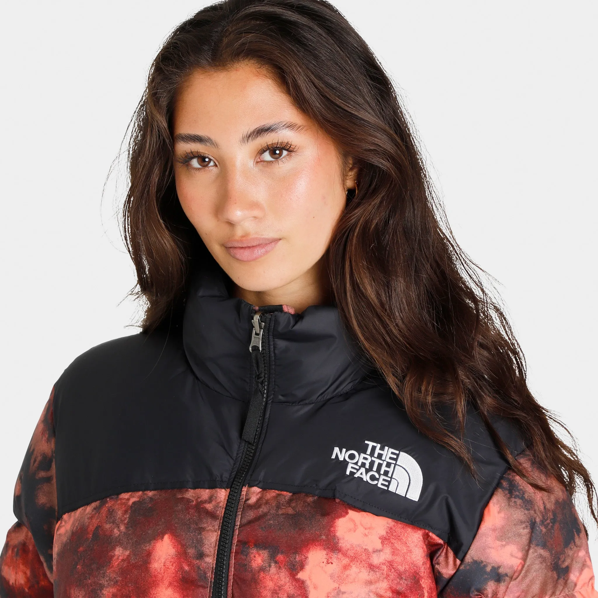 The North Face Women's Printed 1996 Retro Nuptse Jacket / Coral Sunrise Ice Dye Print sold by JD Sports product image thumbnail 3