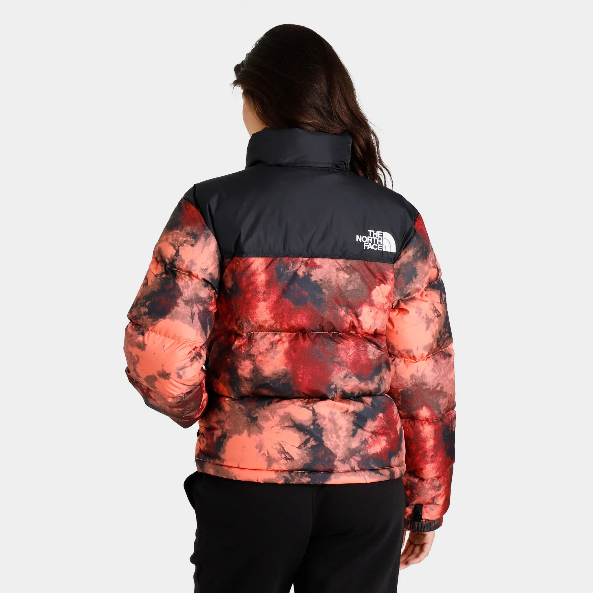 The North Face Women's Printed 1996 Retro Nuptse Jacket / Coral Sunrise Ice Dye Print sold by JD Sports product image thumbnail 2
