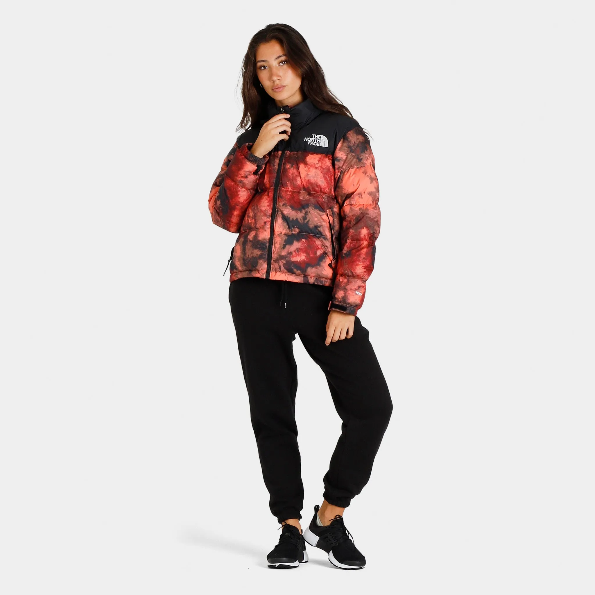 The North Face Women's Printed 1996 Retro Nuptse Jacket / Coral Sunrise Ice Dye Print sold by JD Sports product image thumbnail 5