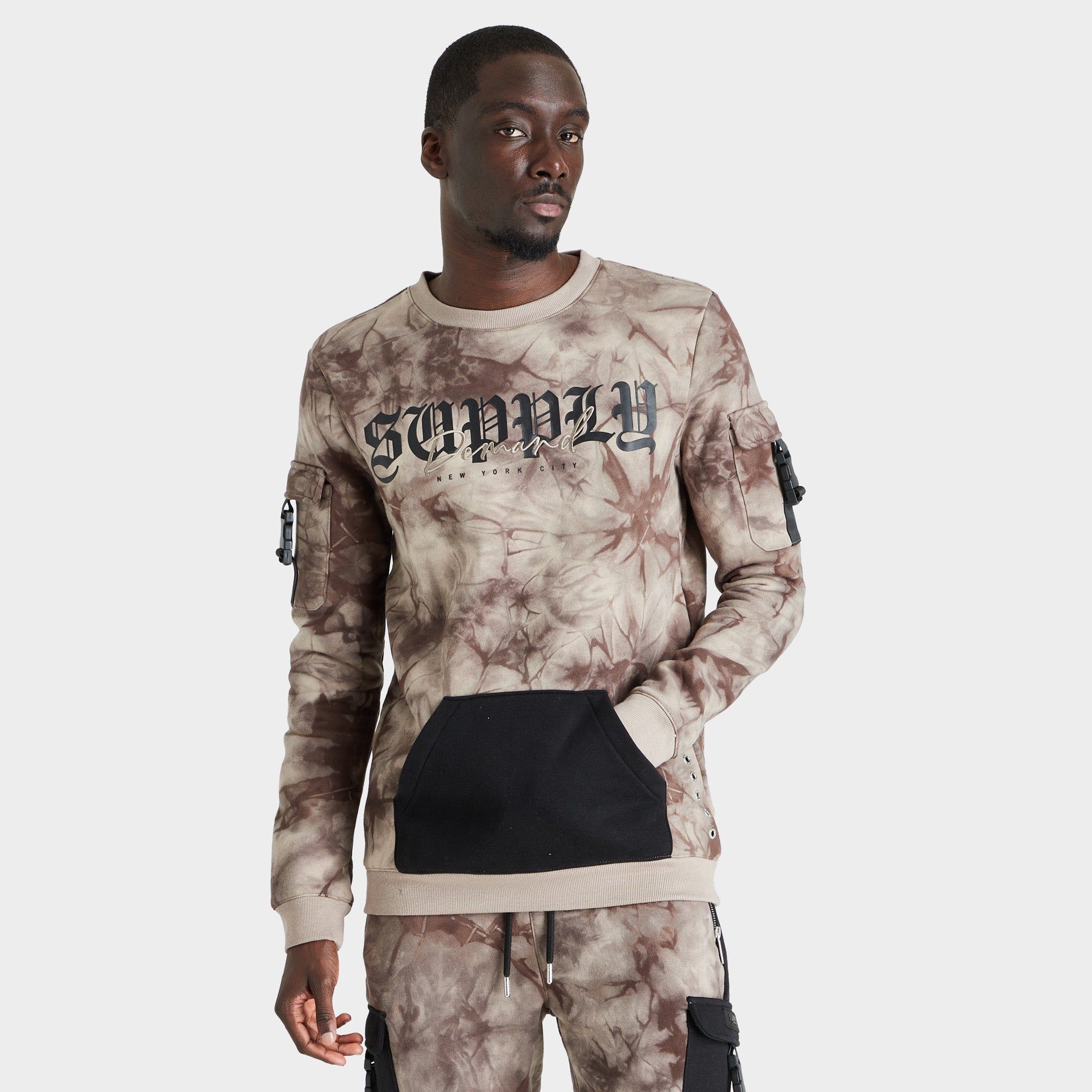 Supply & Demand Submerge Crewneck / Driftwood sold by JD Sports