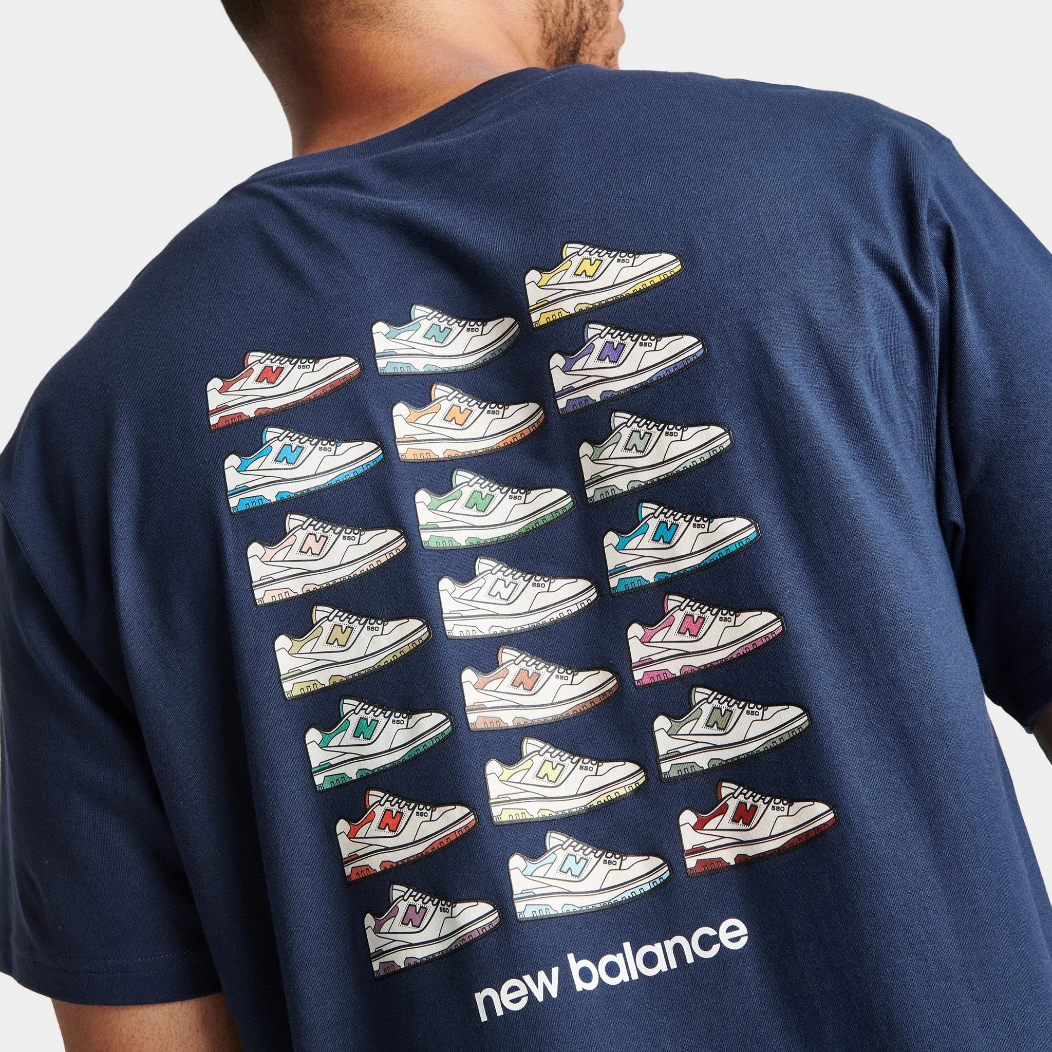 New Balance Essentials 550 Multi T-shirt / NB Navy sold by JD Sports product image thumbnail 4