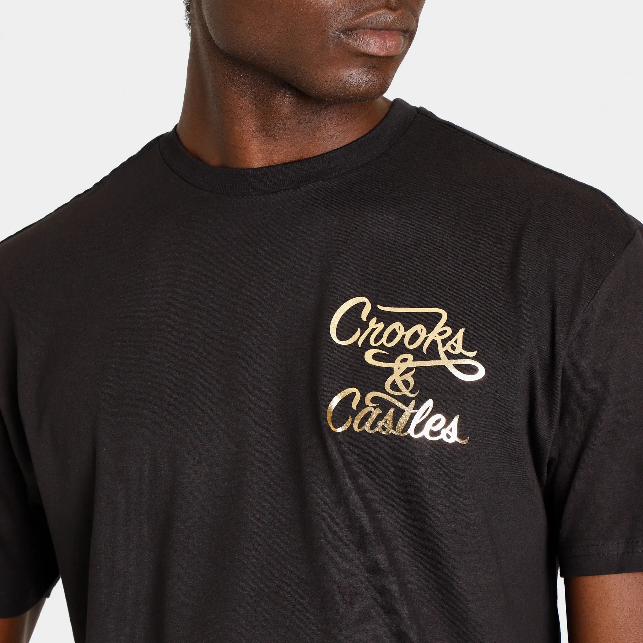 Crooks & Castles Half Way T-shirt / Black sold by JD Sports product image thumbnail 4