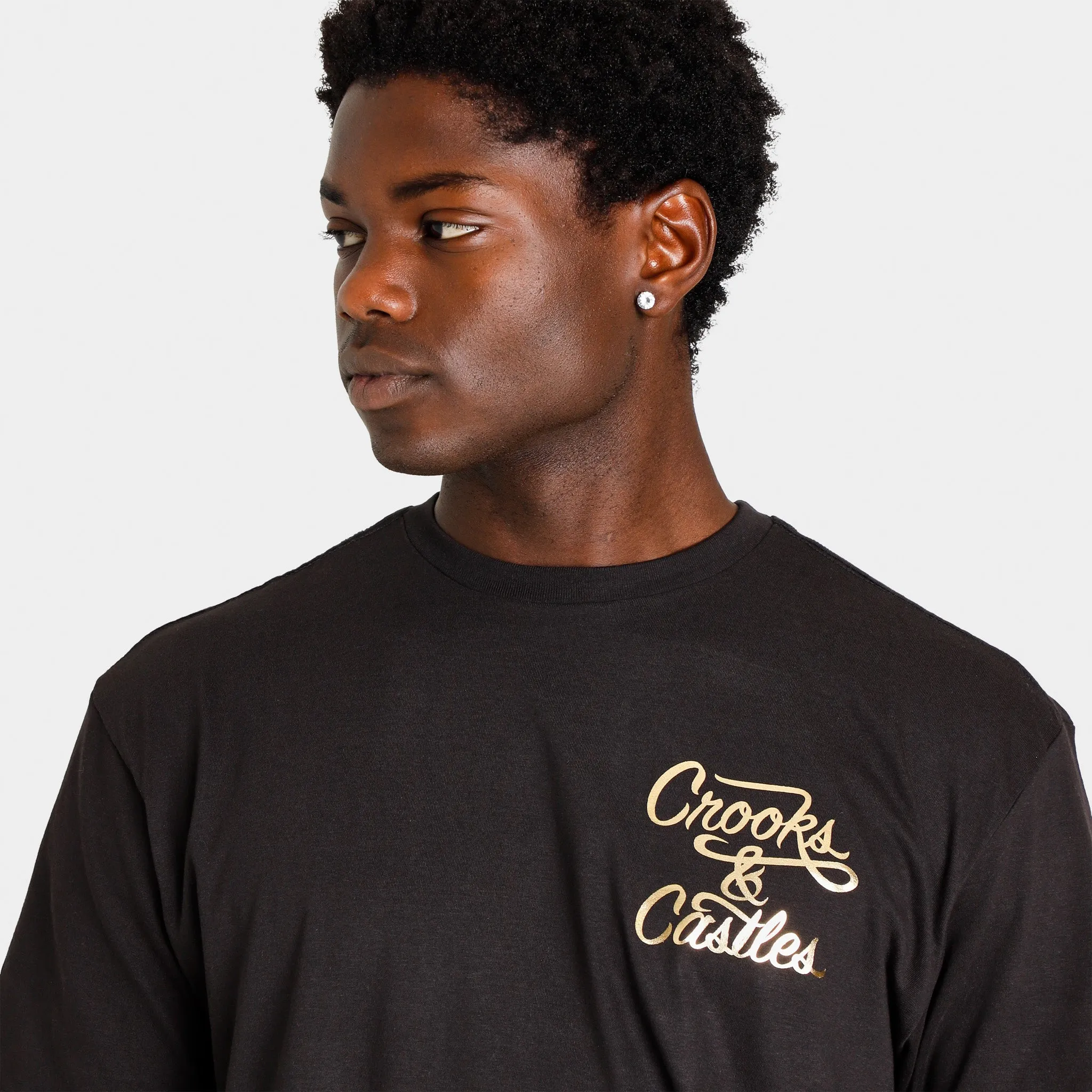 Crooks & Castles Half Way T-shirt / Black sold by JD Sports product image thumbnail 3