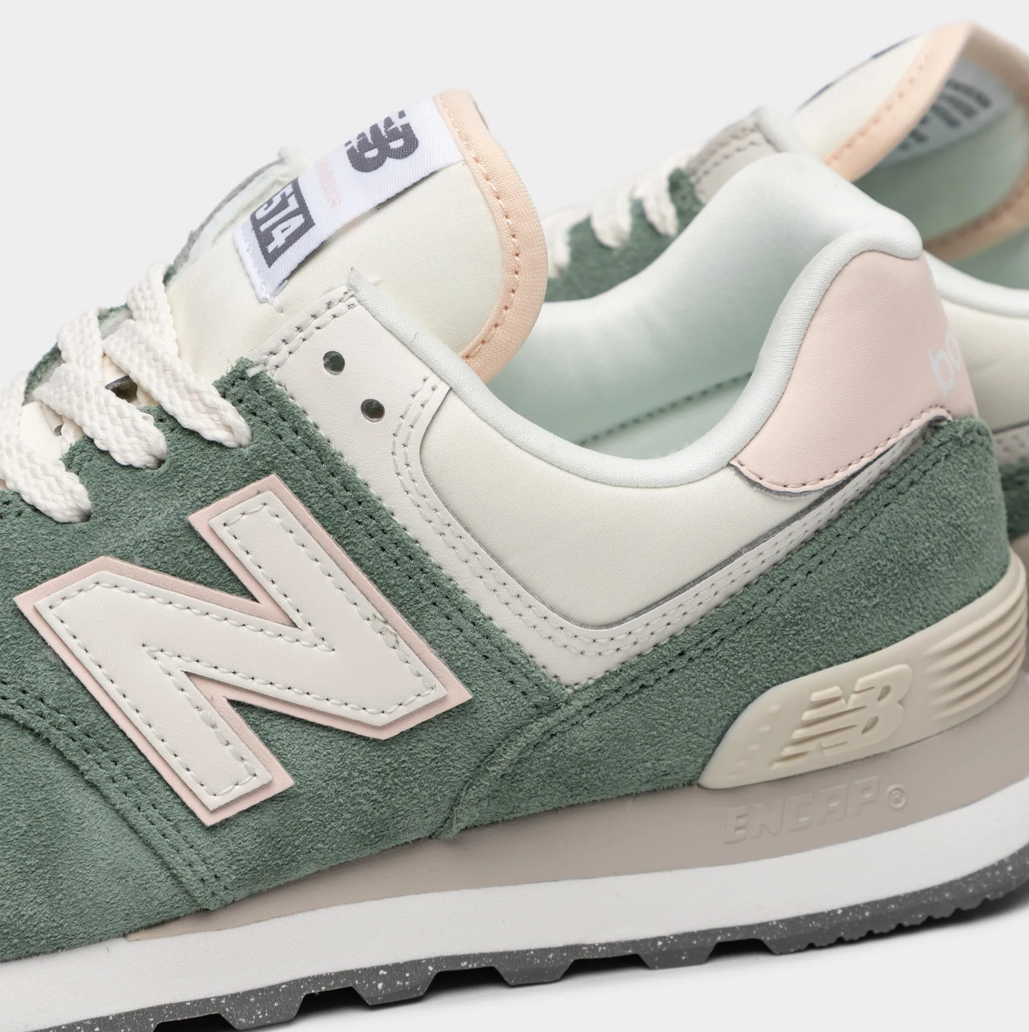 New Balance Women's WL574AJ2 Dark Juniper / Quartz Pink sold by JD Sports product image thumbnail 3