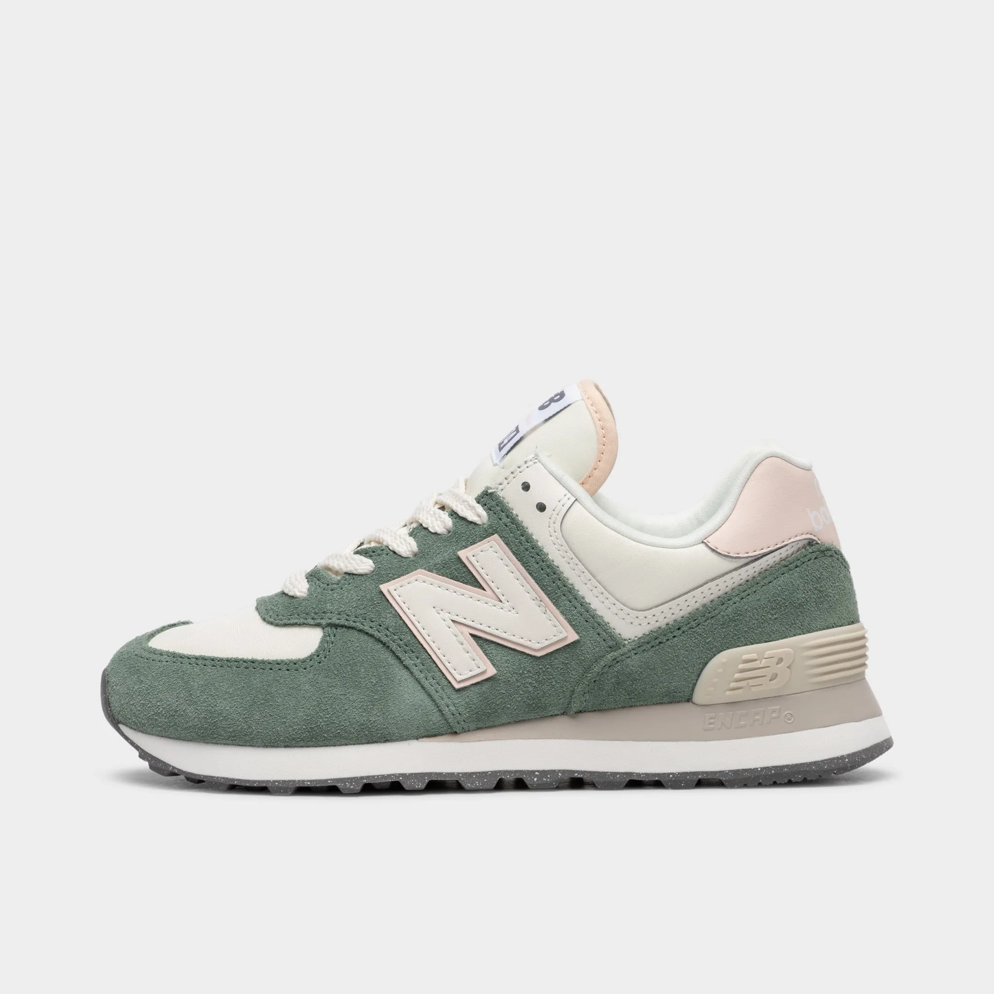 New Balance Women's WL574AJ2 Dark Juniper / Quartz Pink sold by JD Sports