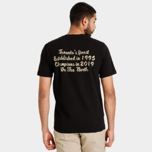 Mitchell & Ness Toronto Raptors Graduation T-Shirt Black / Gold sold by JD Sports