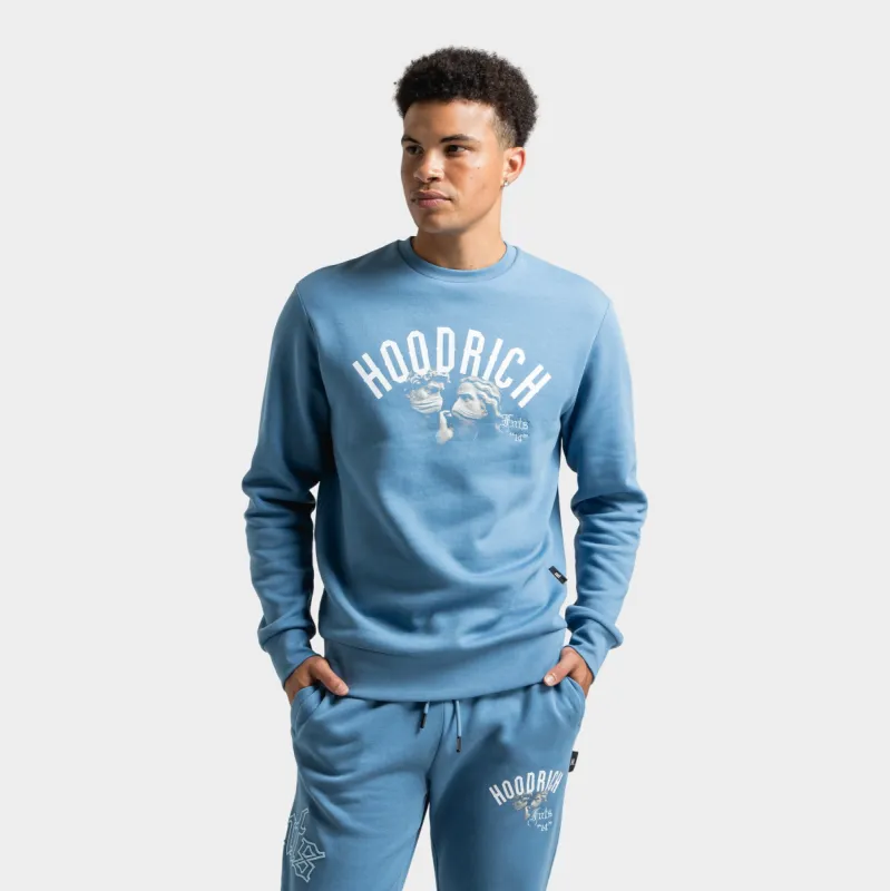 Hoodrich Conquer Sweatshirt Coronet Blue / White - Clear Sky sold by JD Sports