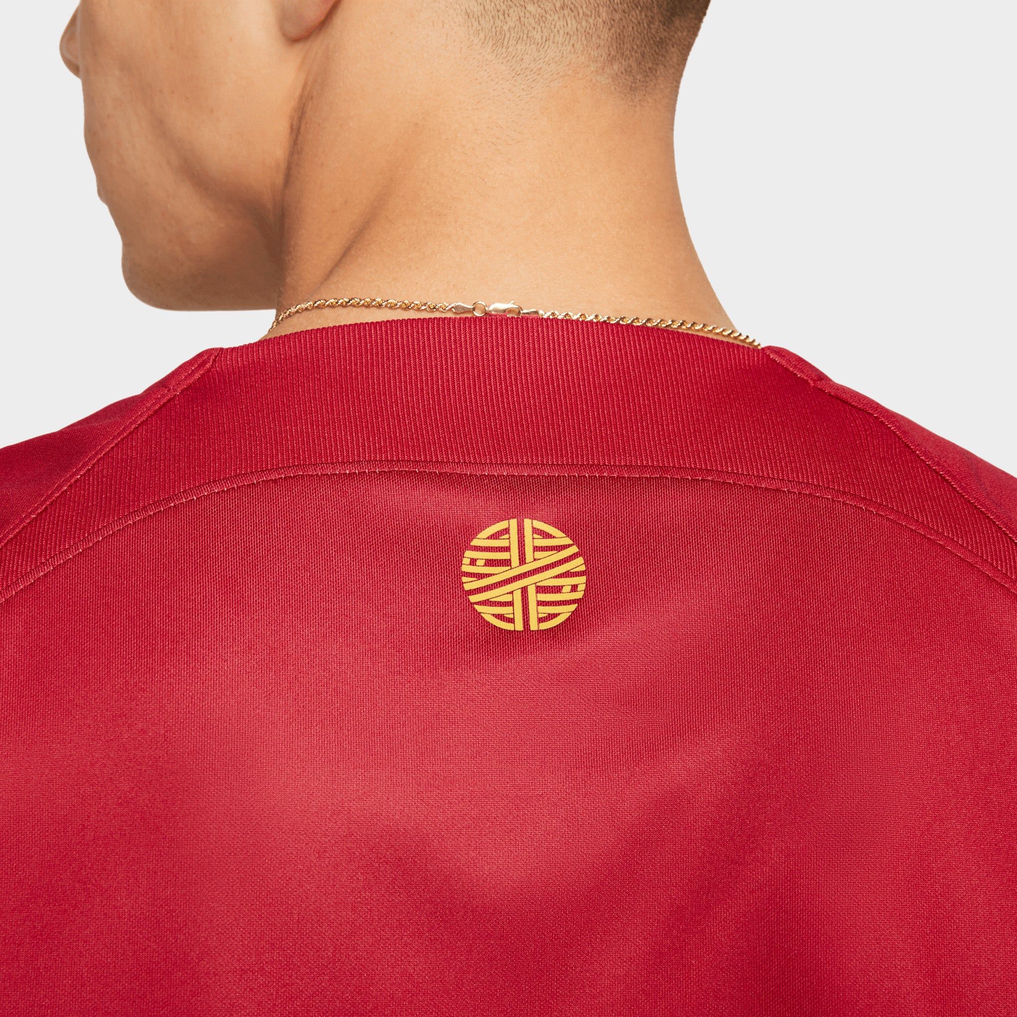 Nike Portugal 2022/23 Dri-FIT Stadium Home Soccer Jersey Pepper Red / Pepper Red - Gold Dart sold by JD Sports product image thumbnail 3