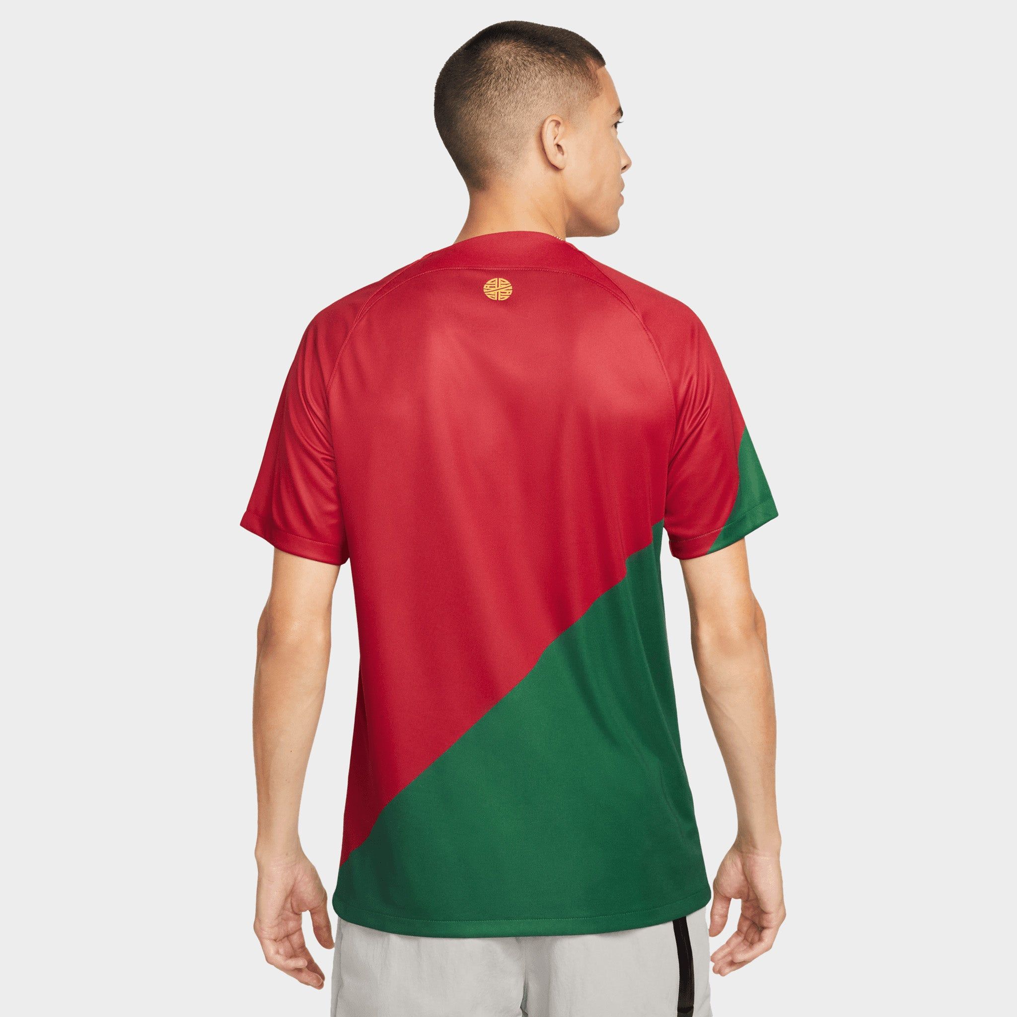 Nike Portugal 2022/23 Dri-FIT Stadium Home Soccer Jersey Pepper Red / Pepper Red - Gold Dart sold by JD Sports product image thumbnail 2