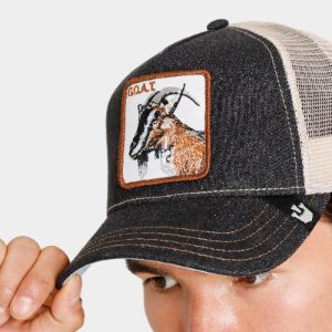 Goorin Bros. The Goat Trucker Hat / Charcoal sold by JD Sports
