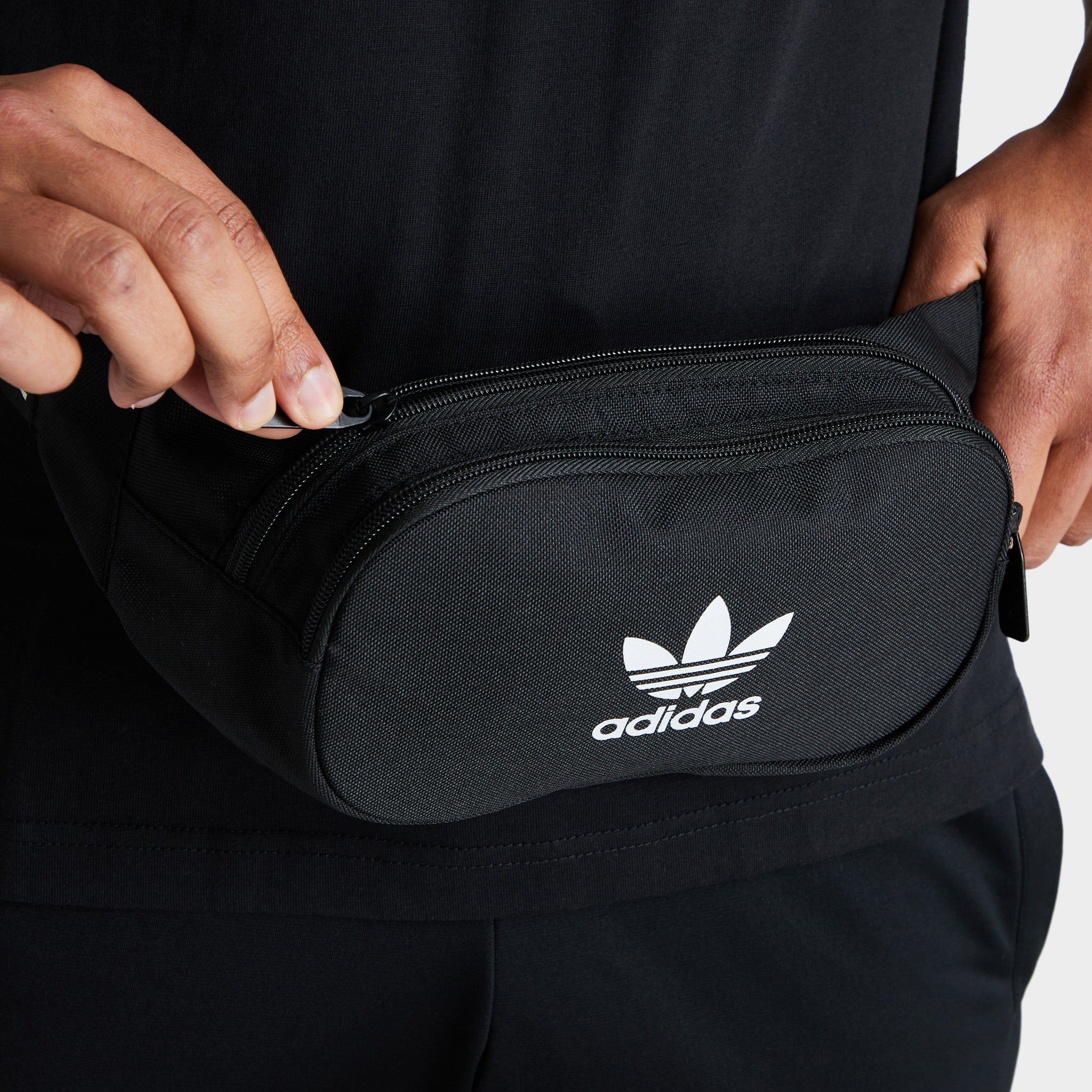adidas Originals Adicolor Waist Bag Black / White sold by JD Sports product image thumbnail 4